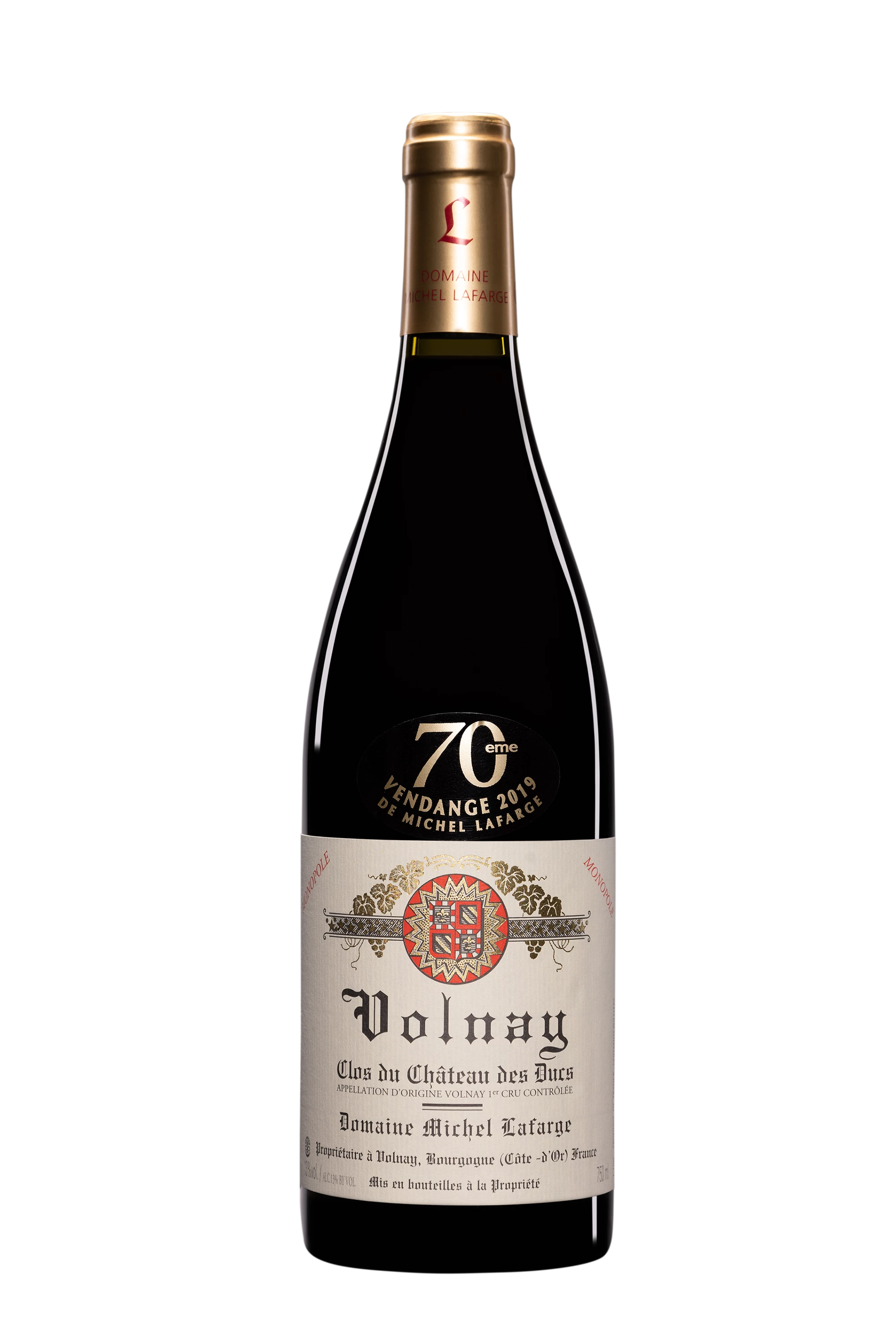 Domaine Michel Lafarge - Volnay 1er Cru "Clos du Château des Ducs" Rouge 2019 13°, 75cl