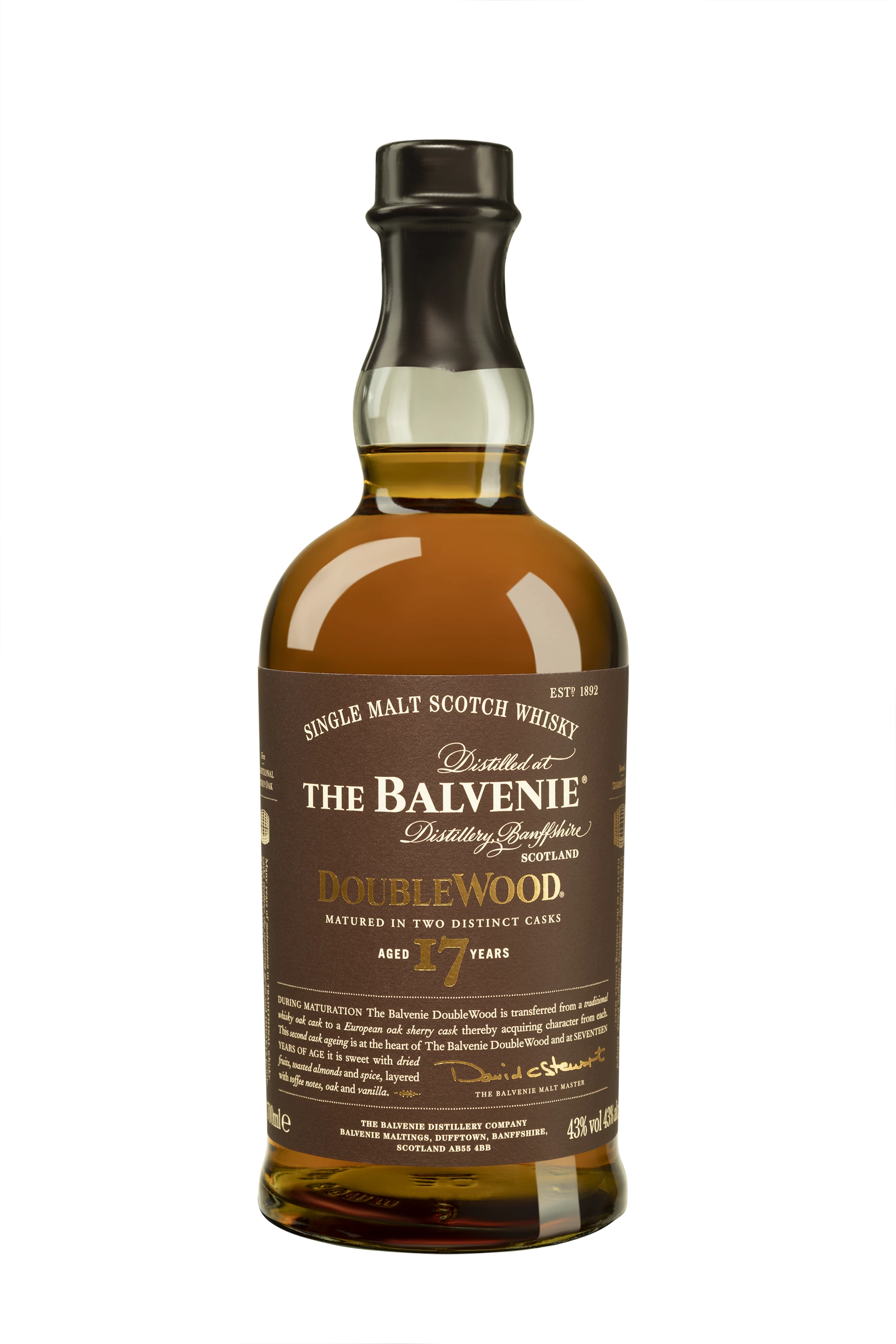 The Balvenie - Single Malt Scotch Whisky "17 Ans - Double Wood" 43° Giftbox, 70cl