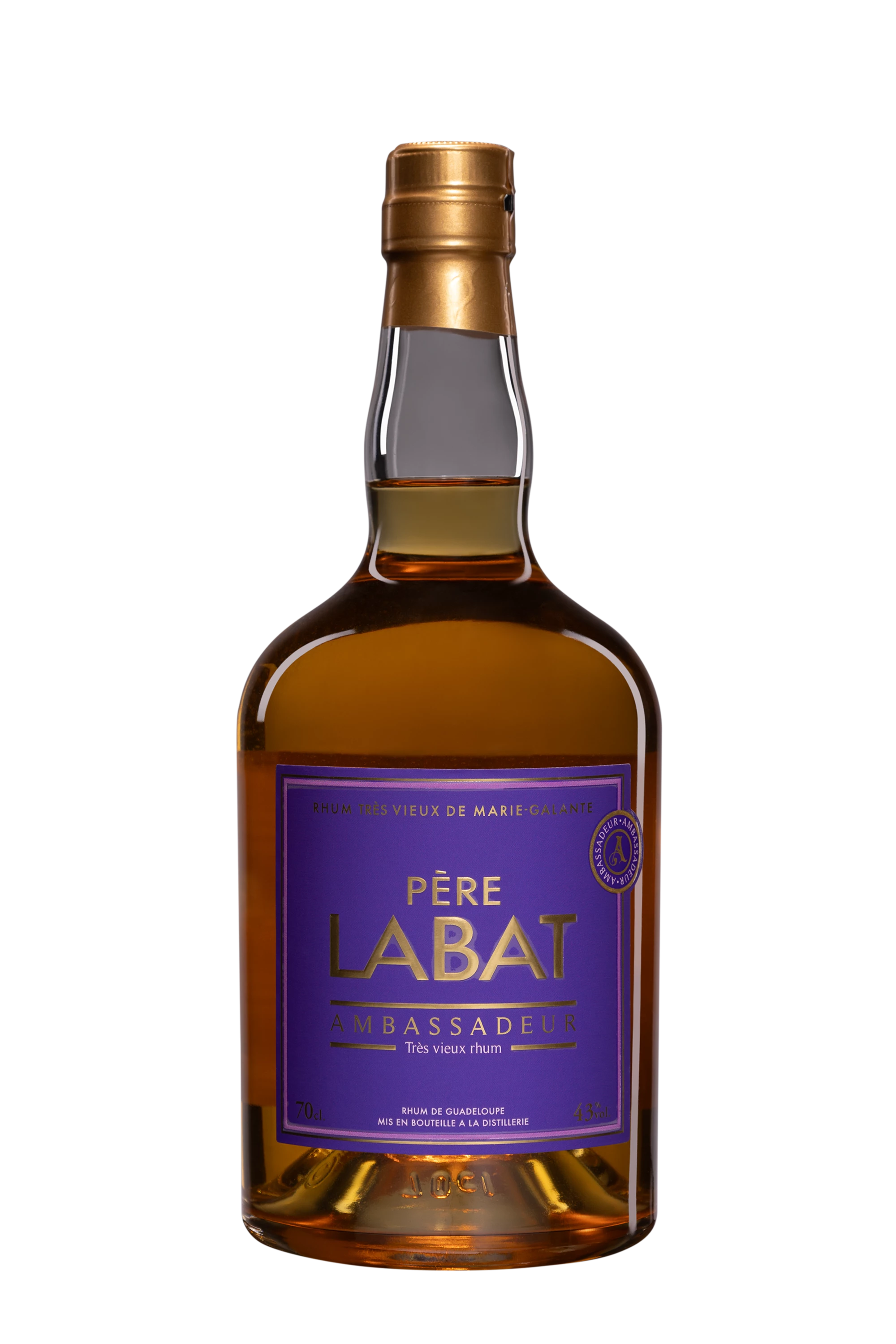 Père Labat - Rhum Vieux Agricole de Guadeloupe "Ambassadeur" Brun 43°, 70cl