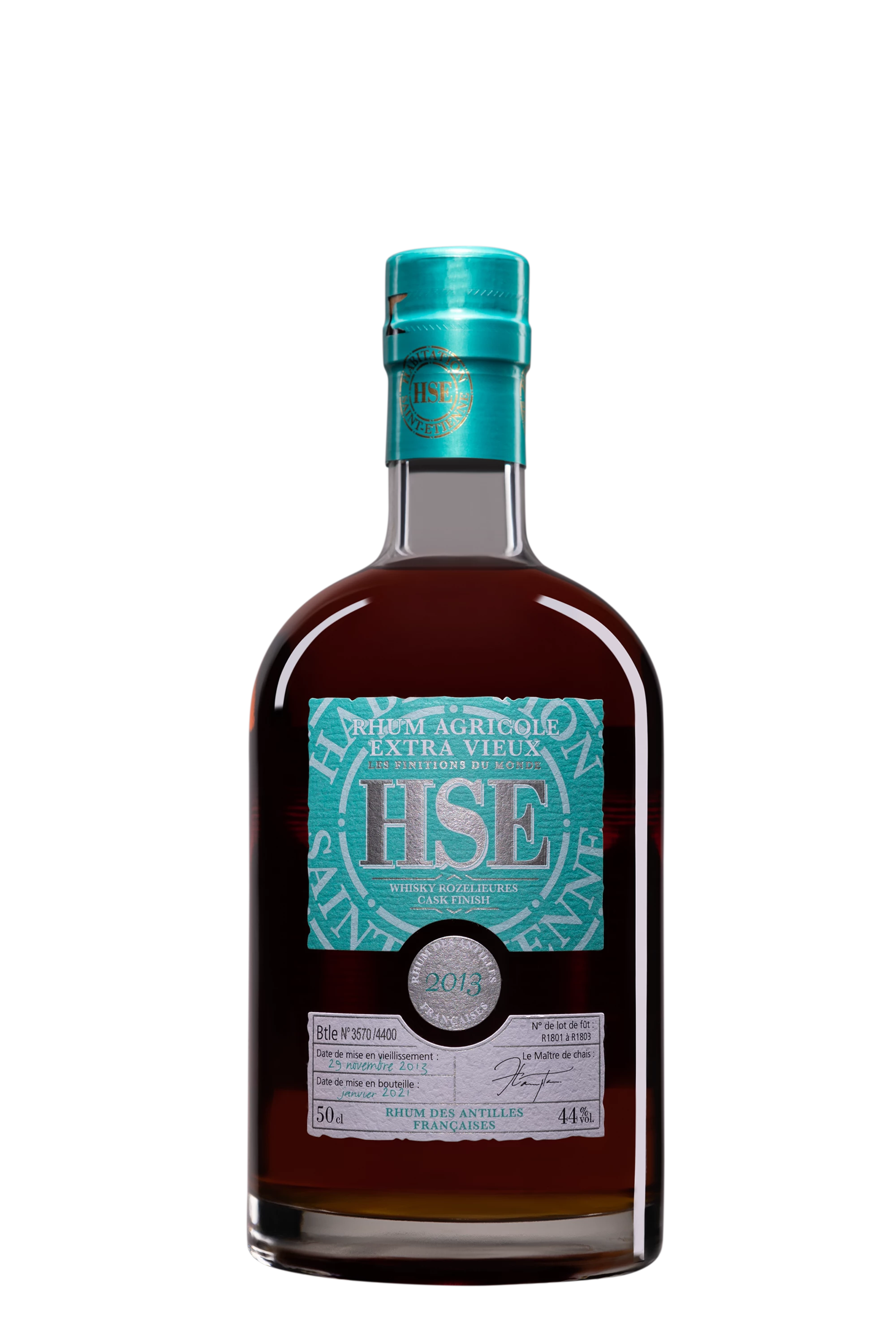 Habitation Saint Etienne - Rhum Très Vieux Agricole "Rozelieures Cask Finish" Brun 2013 44° Giftbox, 50cl