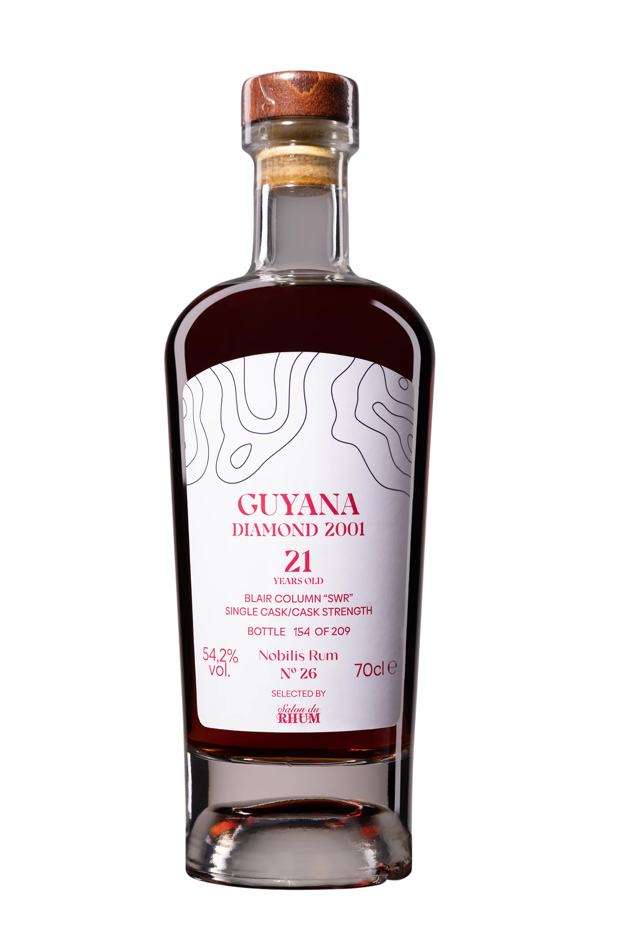 Nobilis Rum - Molasses British Guyana Rhum "21 Ans Diamond - Single Cask - SWR - N°26" Brun 2001 54.2° Giftbox, 70cl