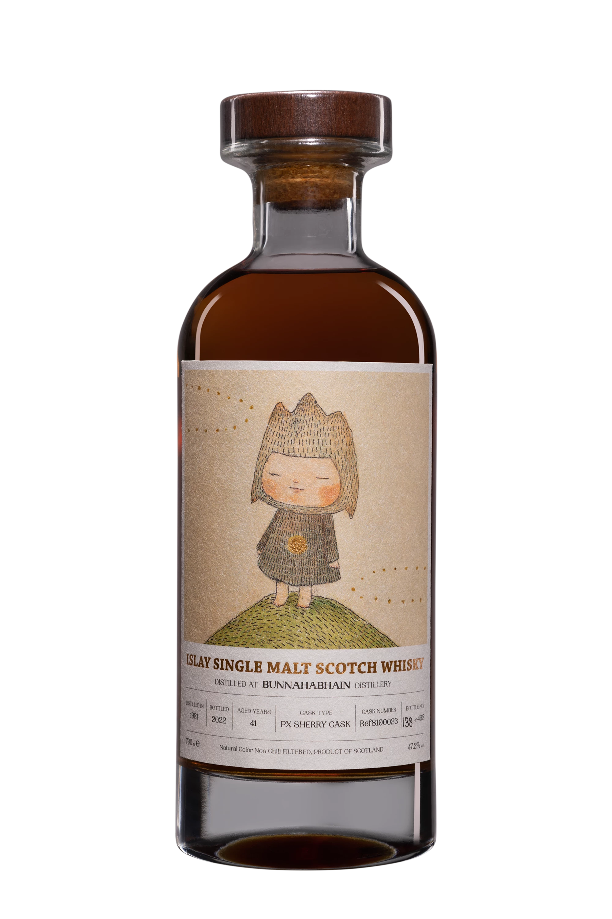 Precious Liquors - Single Malt Scotch Whisky "Bunnahabhain - Single Cask #810023 - Moe Nakamura" 1981 47.2° Giftbox, 70cl