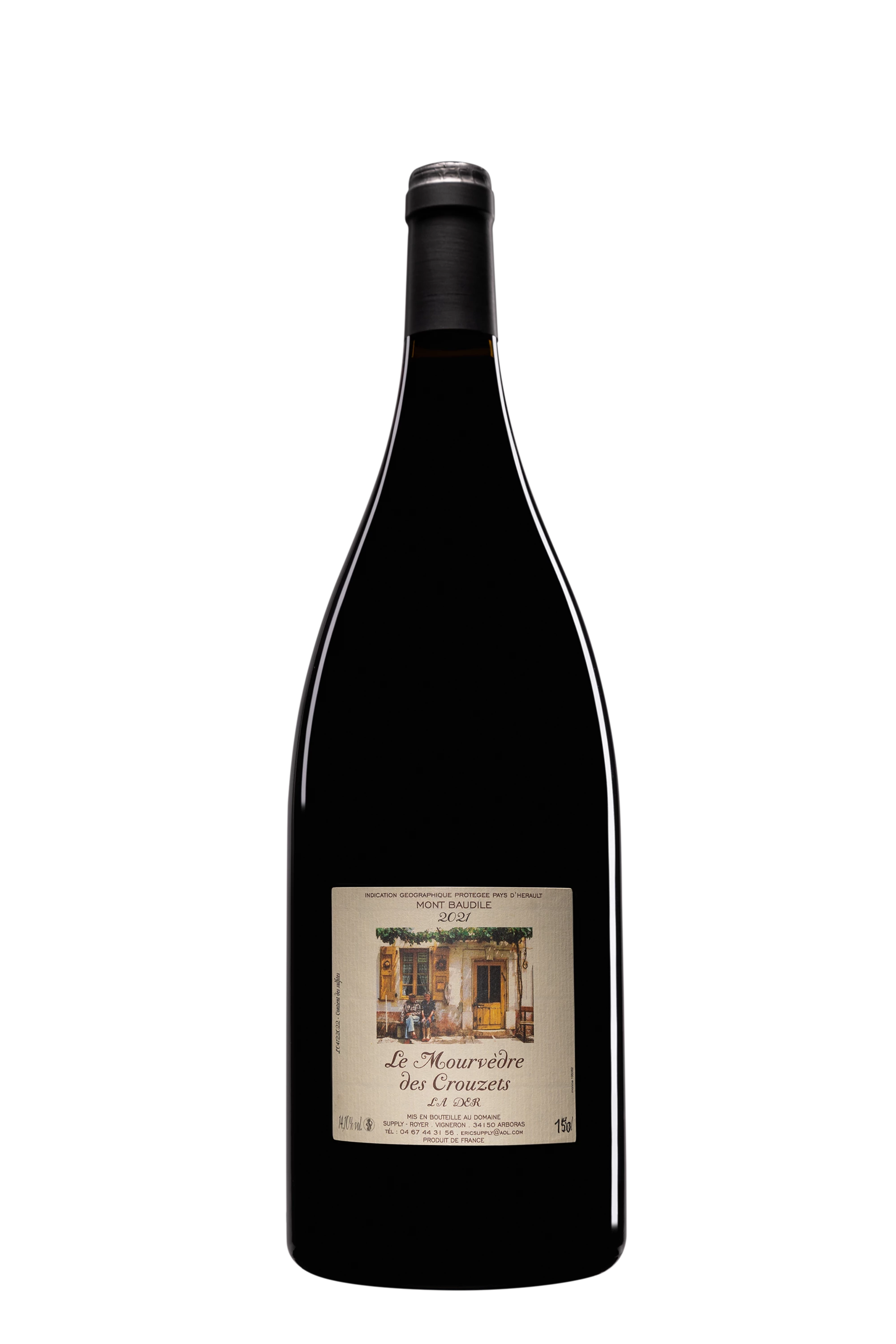 Domaine Supply-Royer - Pays d'Hérault Mont Baudile "Mourvèdre des Crouzets" Rouge 2021, 150cl