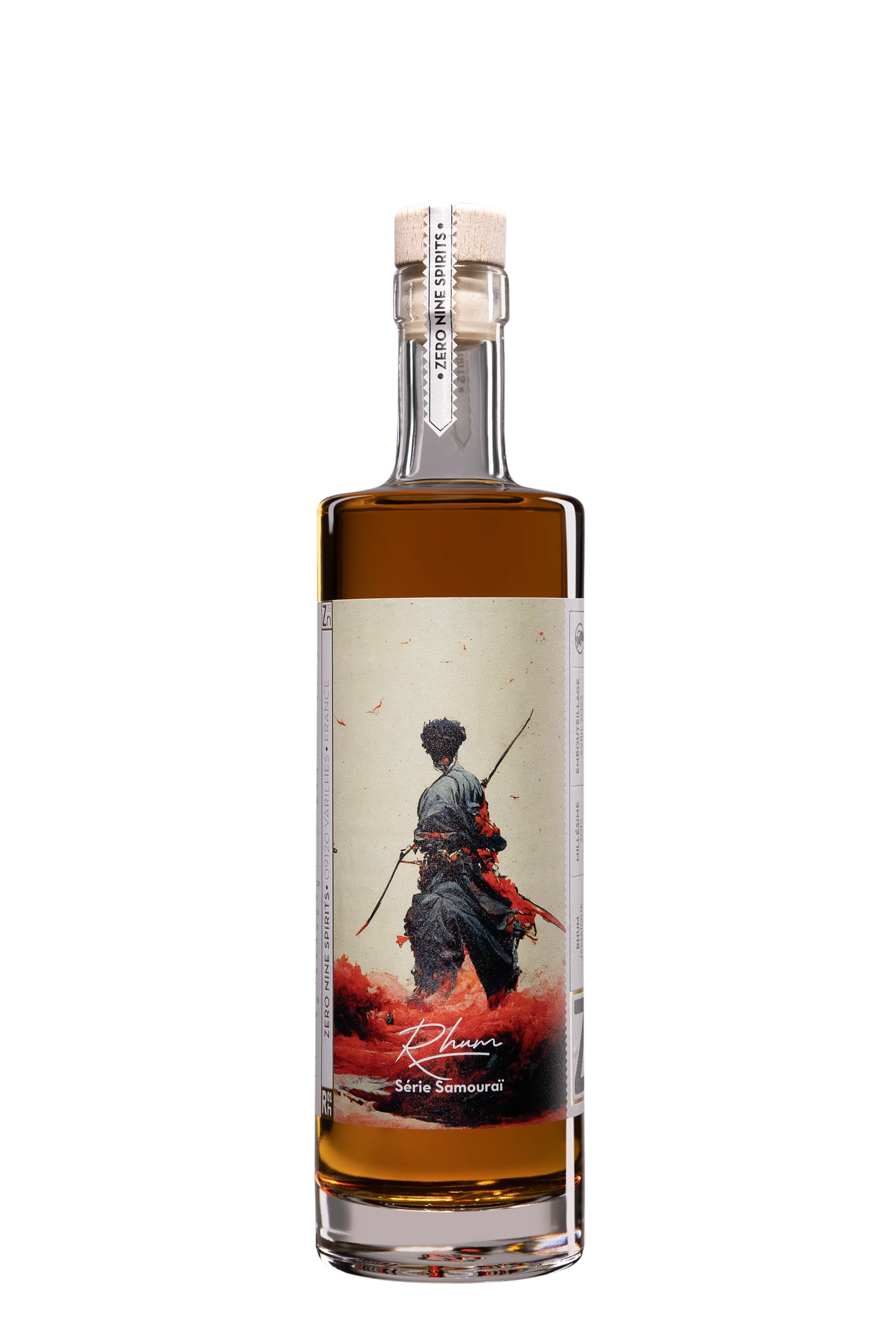 Zero Nine Spirits  - Molasses Jamaican Rhum "10 Ans Worthy Park - Série Samouraï" Brun 2012 62.6°, 50cl