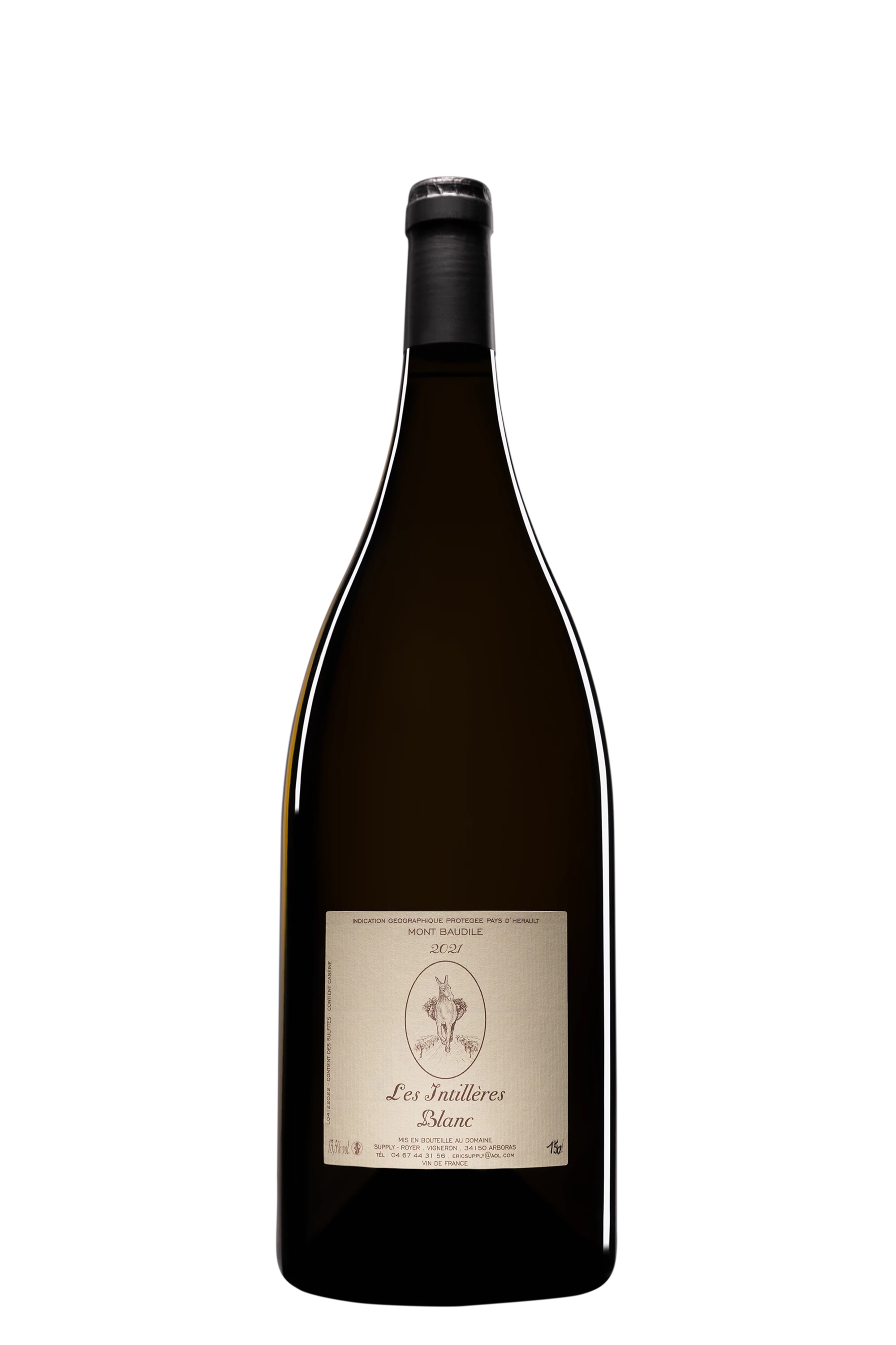 Domaine Supply-Royer - Vin de Pays d'Hérault Mont Baudile "Les Intillères" Blanc 2021 13.5°, 150cl