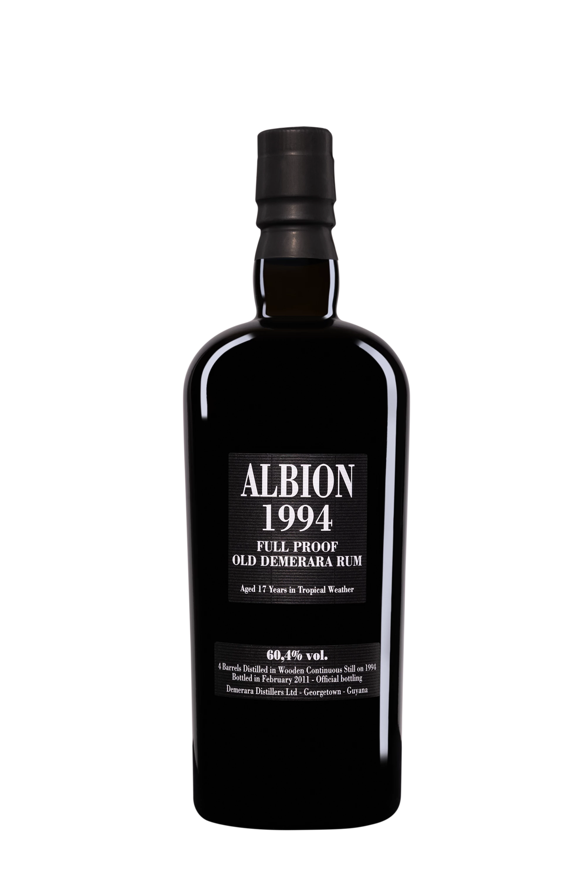 Vélier - Molasses British Guyana Rhum "17 Ans Albion - Full Proof Old Demerara" Brun 1994 60.4° Giftbox, 70cl