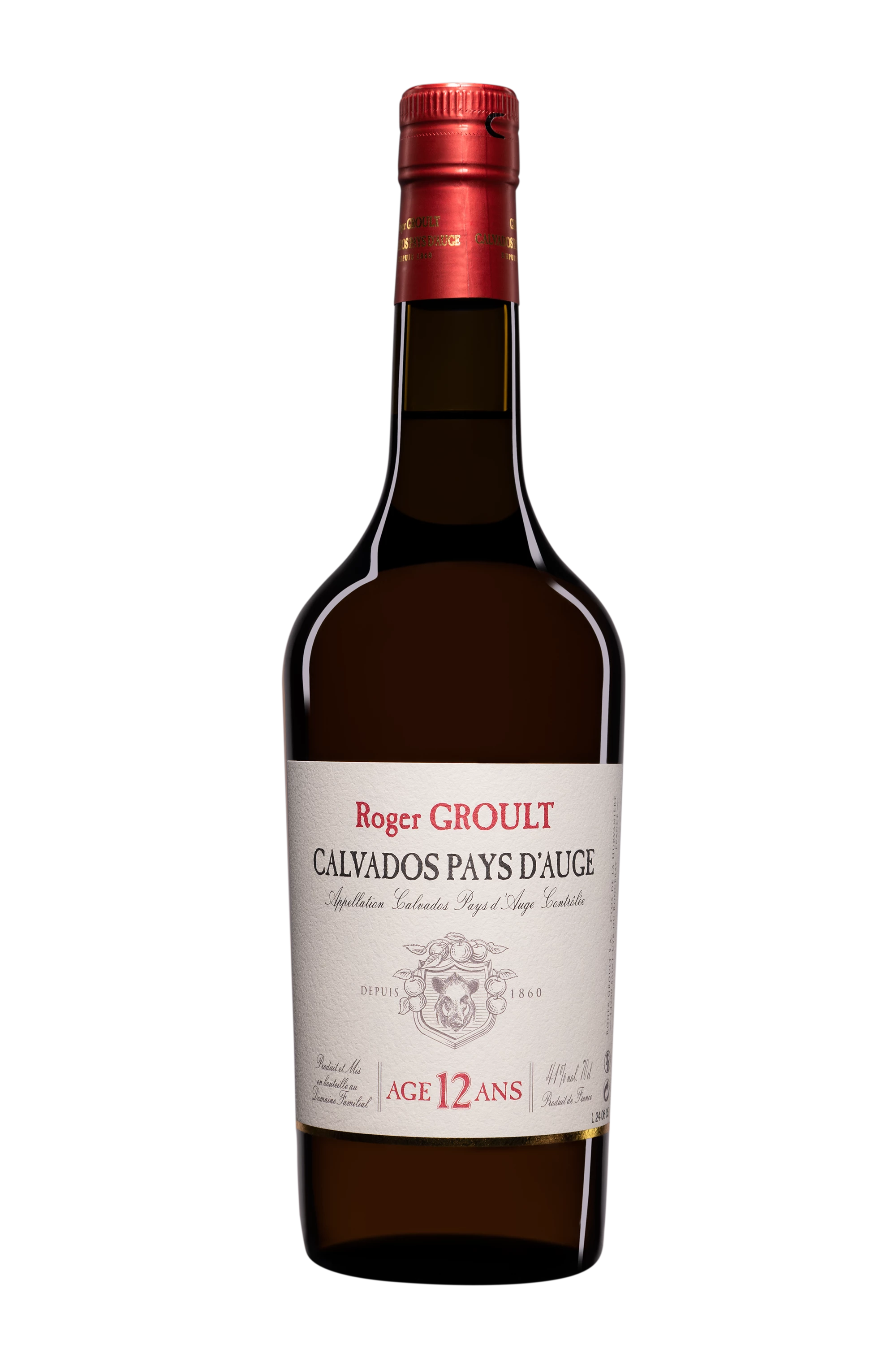 Roger Groult - Calvados du Pays d'Auge "12 ans" Brun 41° Giftbox, 70cl