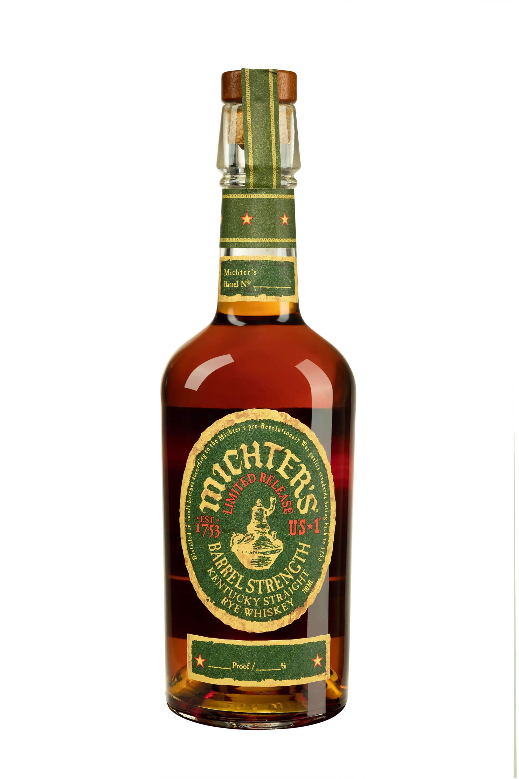 Michter's - Rye Kentucky Whisky "US 1 - Barrel Strength Limited Release 2021" 55.3°, 70cl