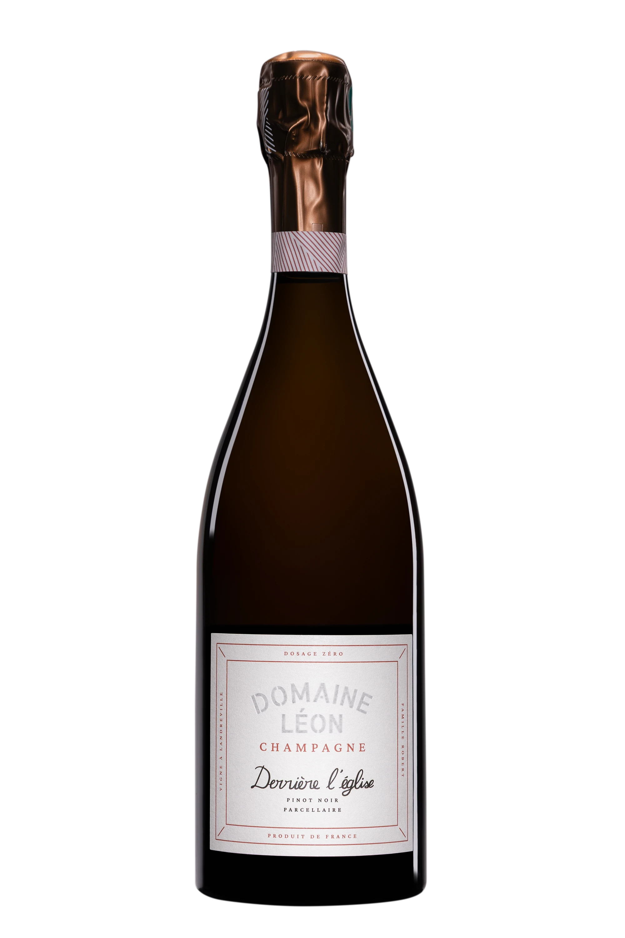 Domaine Léon - Champagne Brut Nature Blanc de Noirs "Derrière l'Eglise" Blanc Vendange 2022 Dégorgement 01.2025 11.5°, 75cl