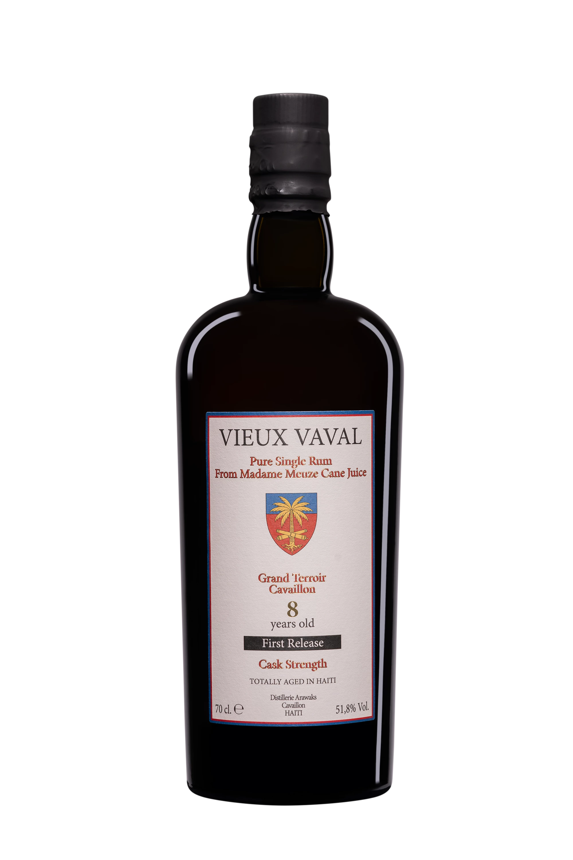Spirit of Haiti - Clairin Pur Cane Juice Haïtian Rhum "8 Ans Vieux Vaval" Brun 2015 51.8° Giftbox, 70cl