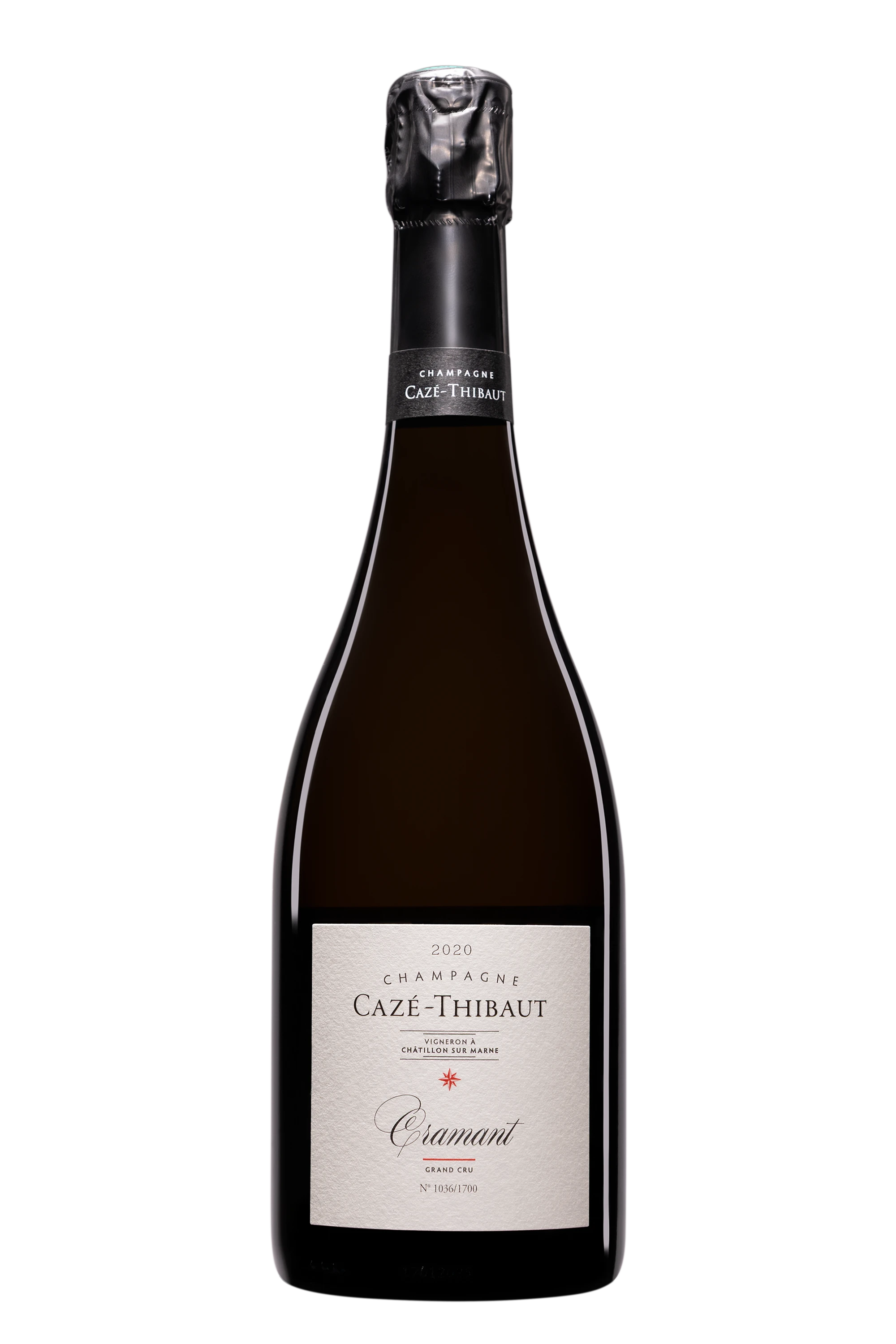 Domaine Cazé-Thibaut - Champagne Extra-Brut Grand Cru Blanc de Blancs Millésimé "Cramant" Blanc 2020 Dégorgement 17 Jan. 2025 12.5°, 75cl