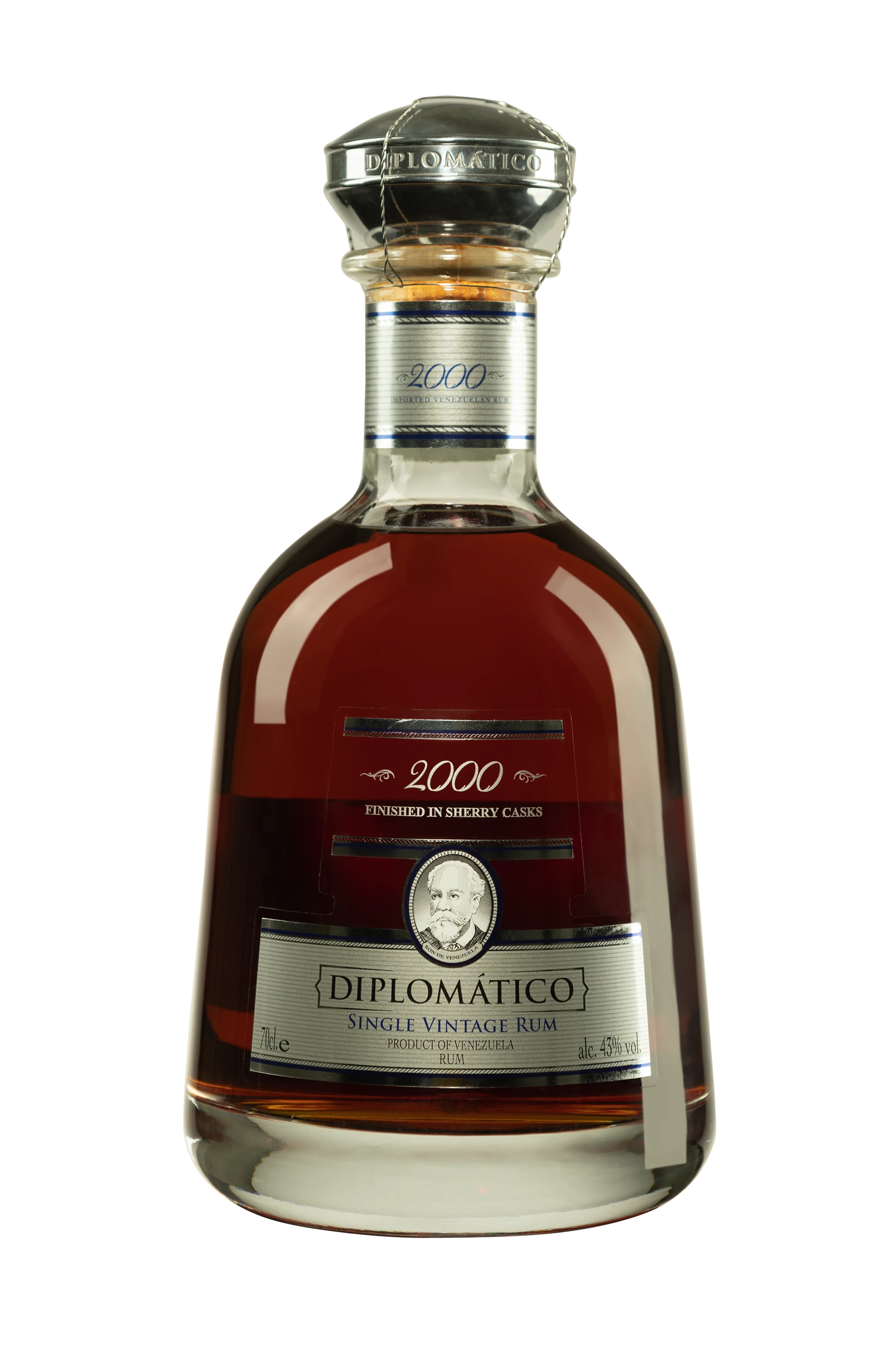 Diplomatico - Molasses Venezuelian Rhum "Single Vintage" Brun 2000 43° Giftbox, 70cl