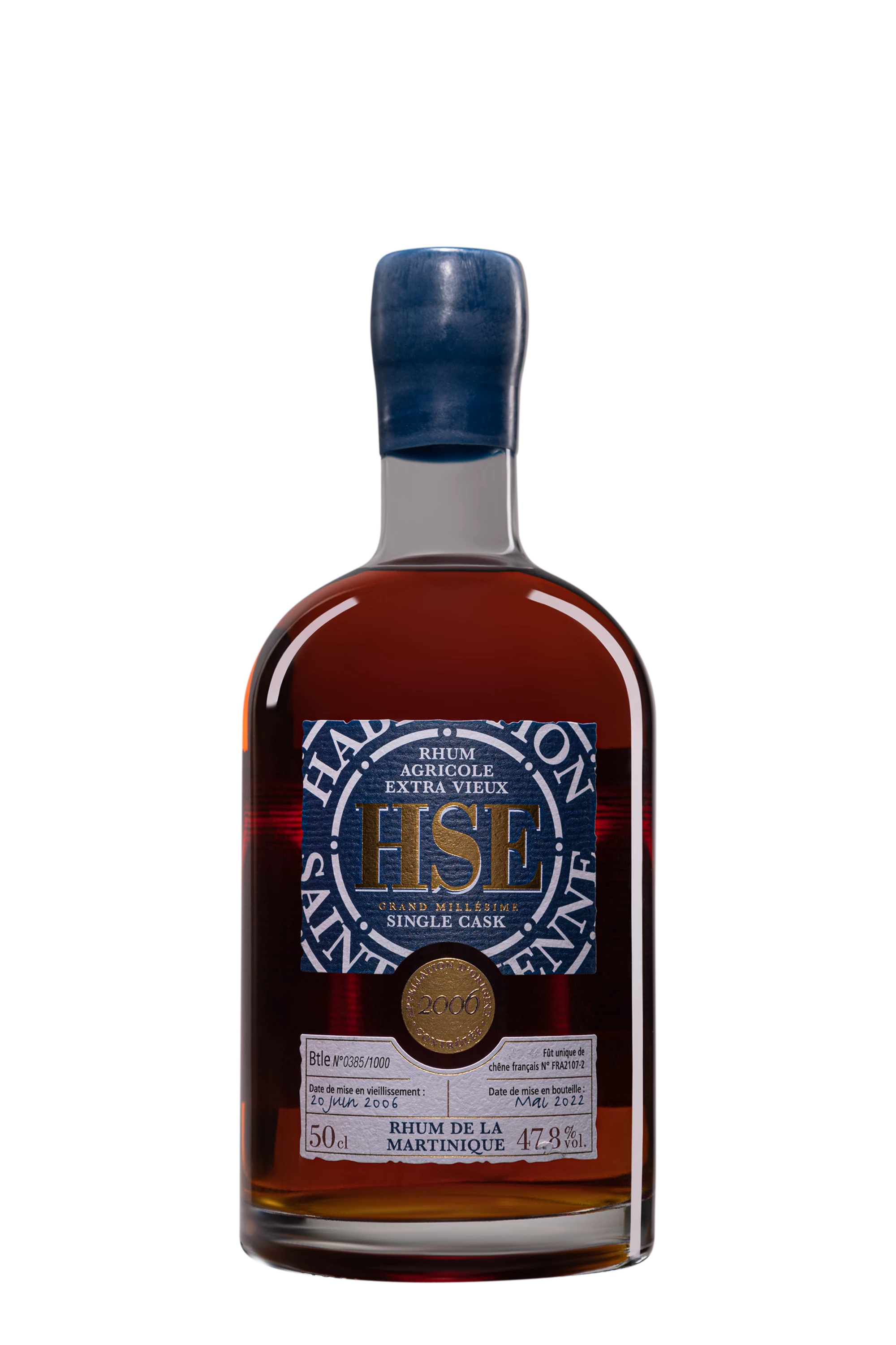 Habitation Saint Etienne - Extra-Vieux Rhum Agricole de Martinique "Single Cask" Brun 2006 47.8° Giftbox, 50cl