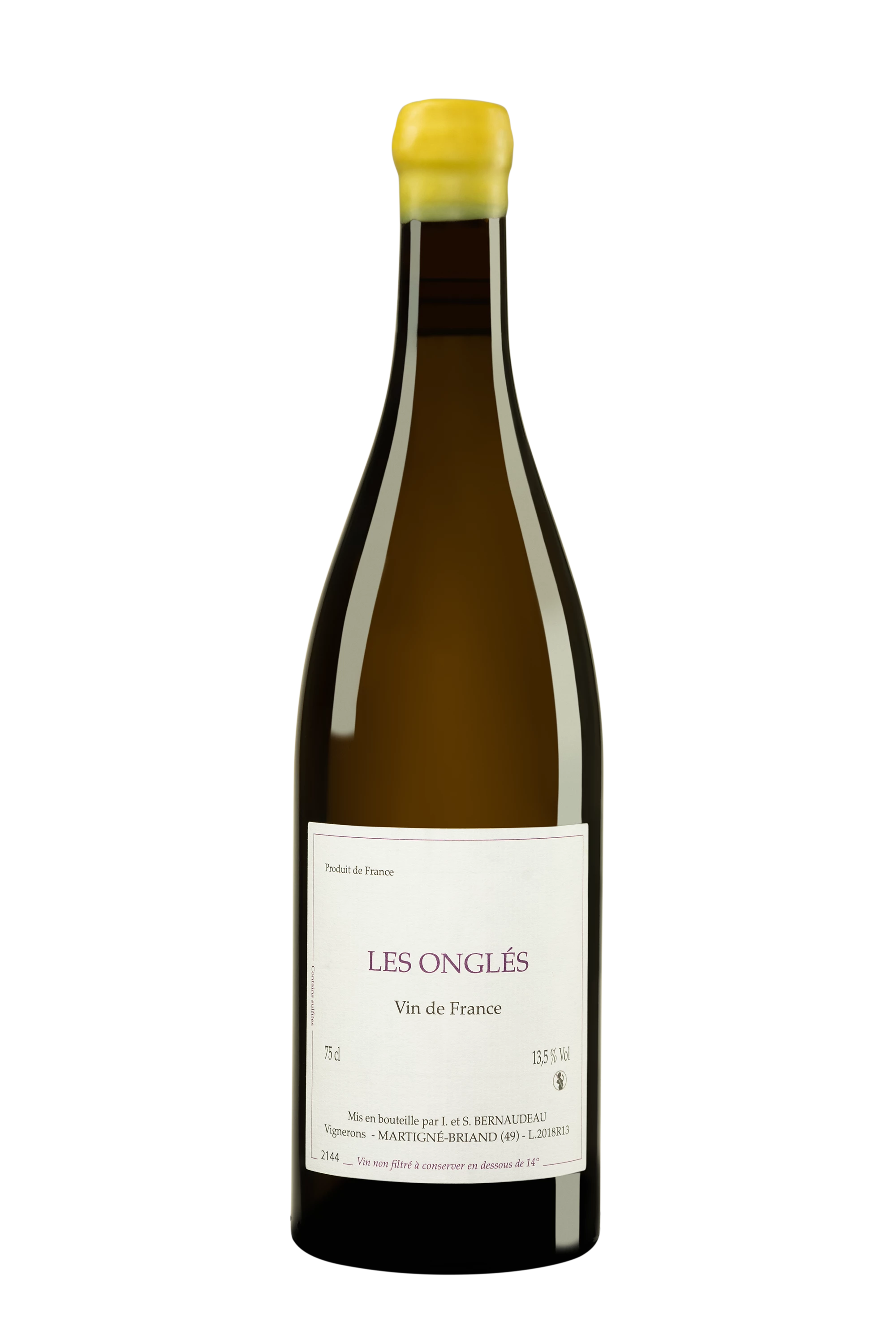 Domaine Stéphane Bernaudeau - Vin de France "Les Onglés" Blanc 2018, 75cl