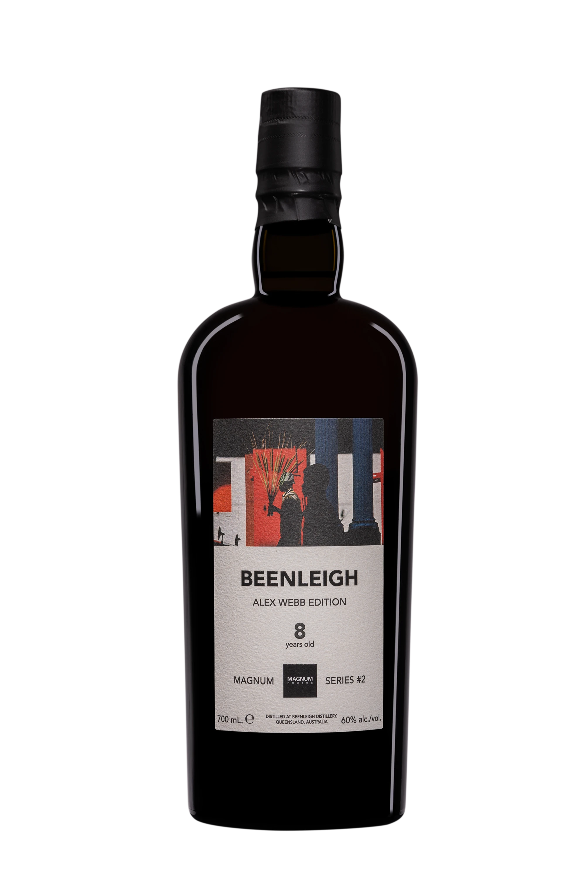 Vélier - Molasses Australian Rhum "8 Ans Beenleigh  - Alex Webb - Magnum Photos Series #2" Brun 2015 60° Giftbox, 70cl