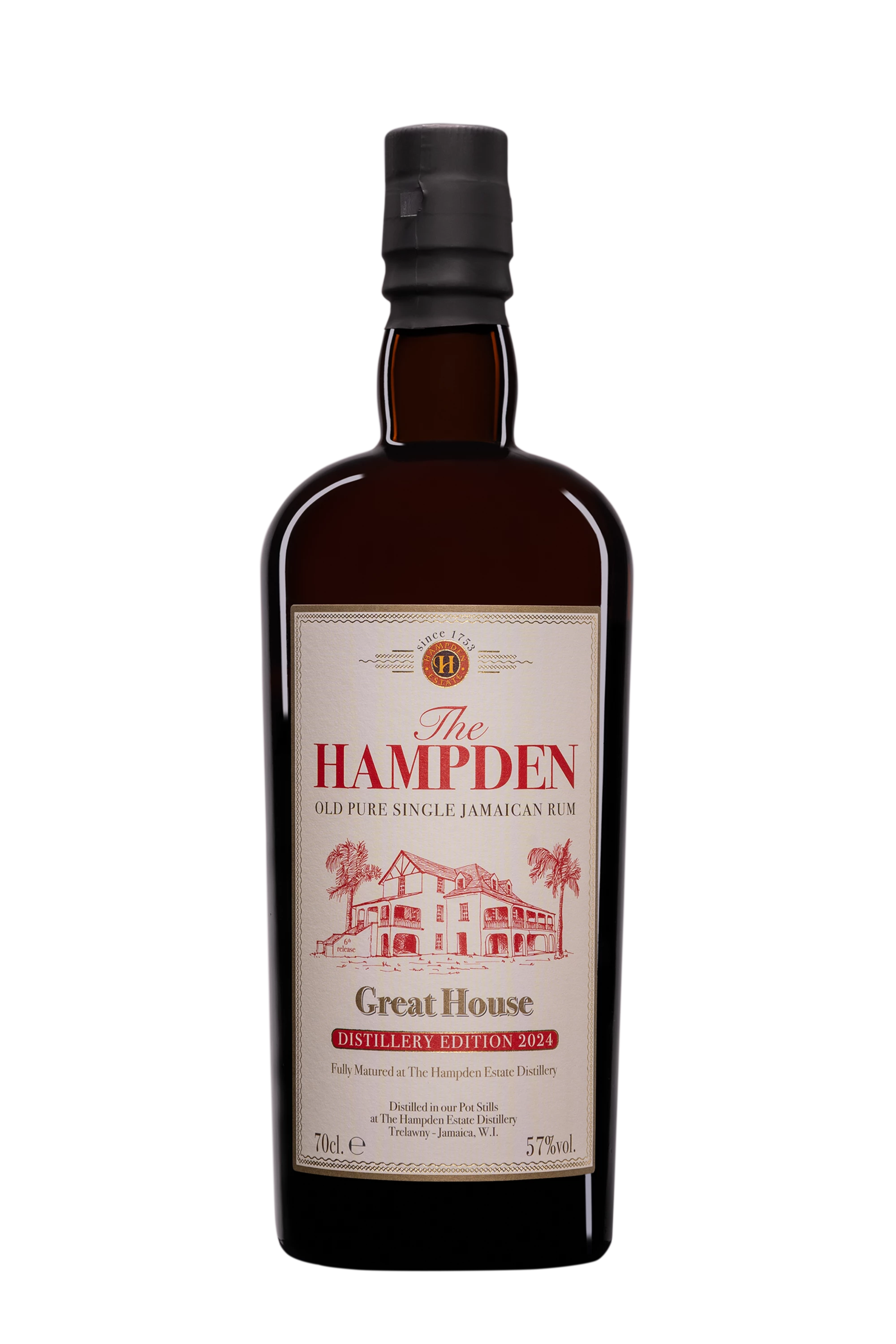 Hampden - Molasses Jamaican Rhum "Great House - Release 2024" Brun 57° Giftbox, 70cl