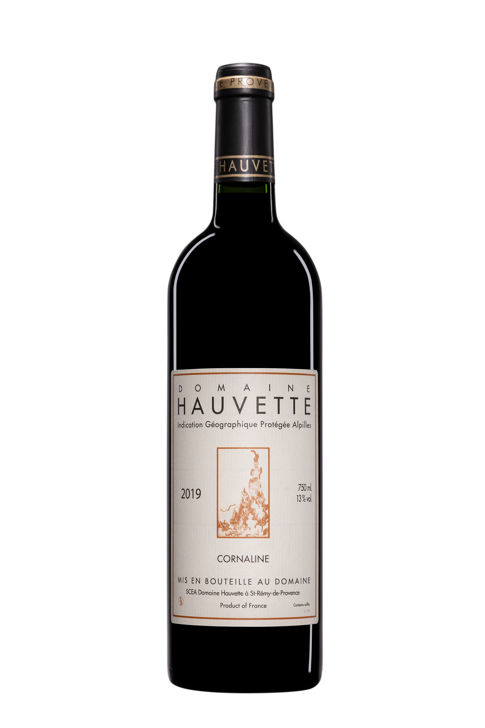 Domaine Hauvette - Baux de Provence "Cornaline" Rouge 2019 13°, 75cl
