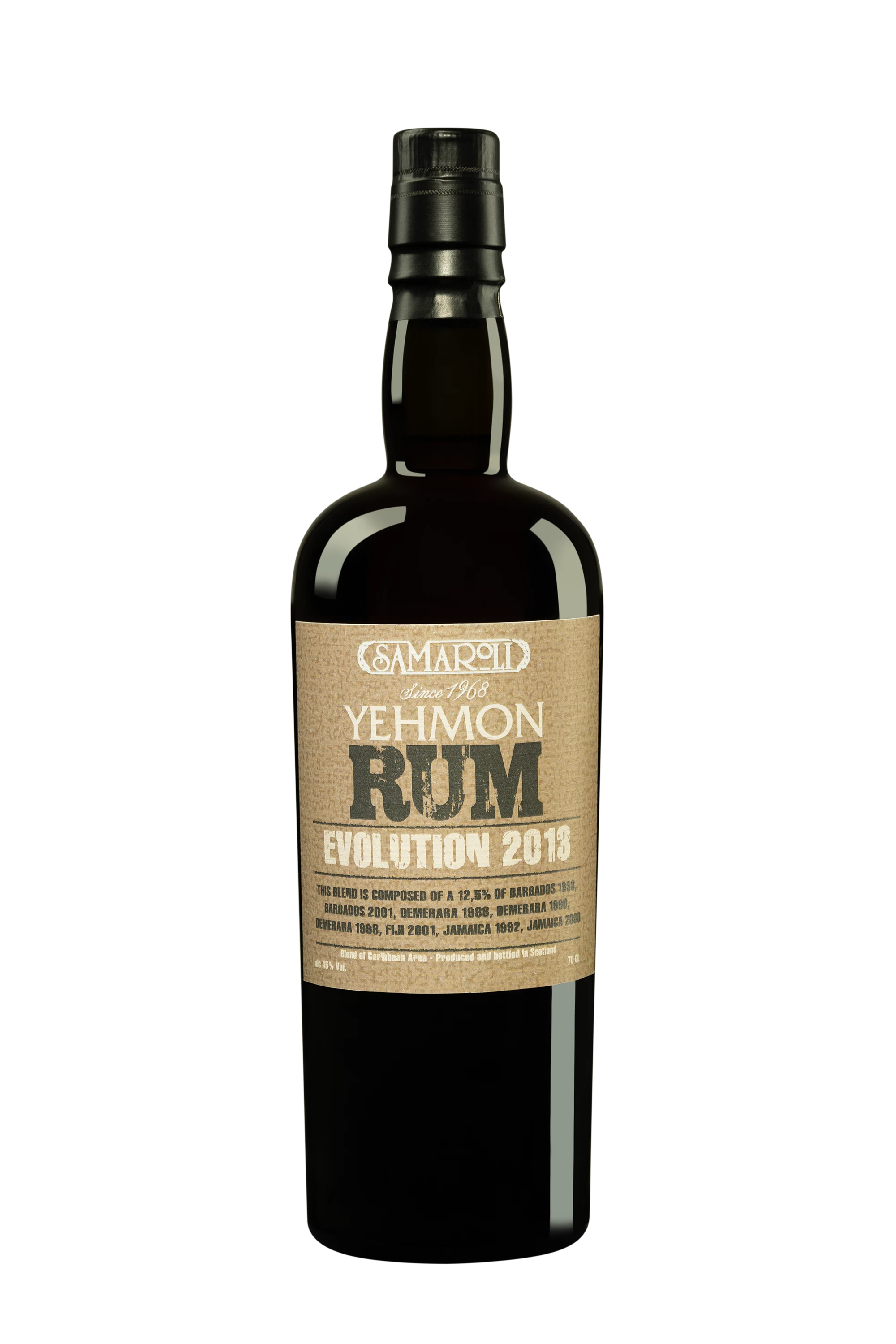 Samaroli - Molasses Rhum "Yehmon Rum Evolution - Release 2013" Brun 2005 45° Giftbox, 70cl