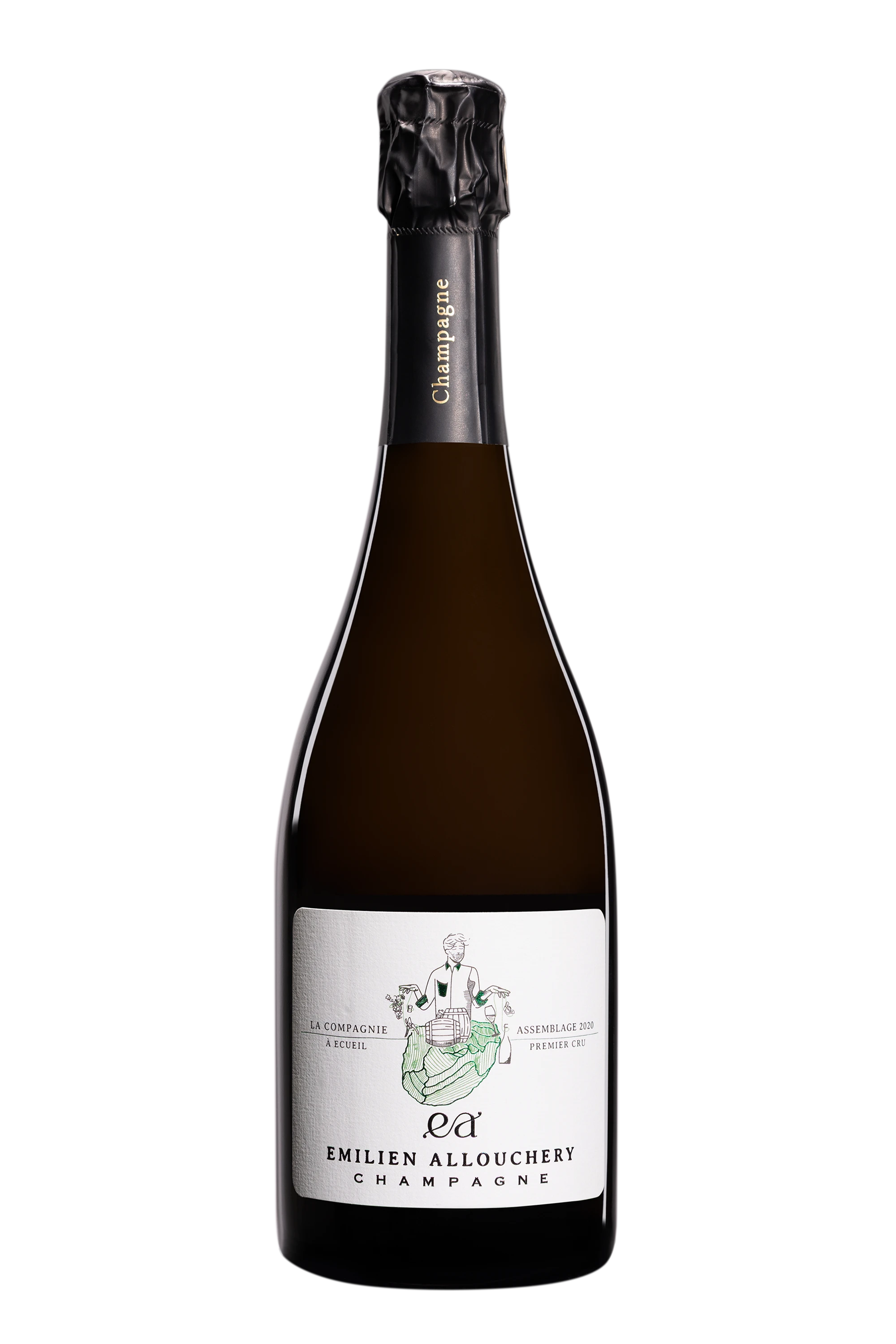 Domaine Emilien Allouchery - Champagne Extra-Brut 1er Cru Millésimé "La Compagnie" Blanc 2020 Dégorgement 07.2024 12.5°, 75cl