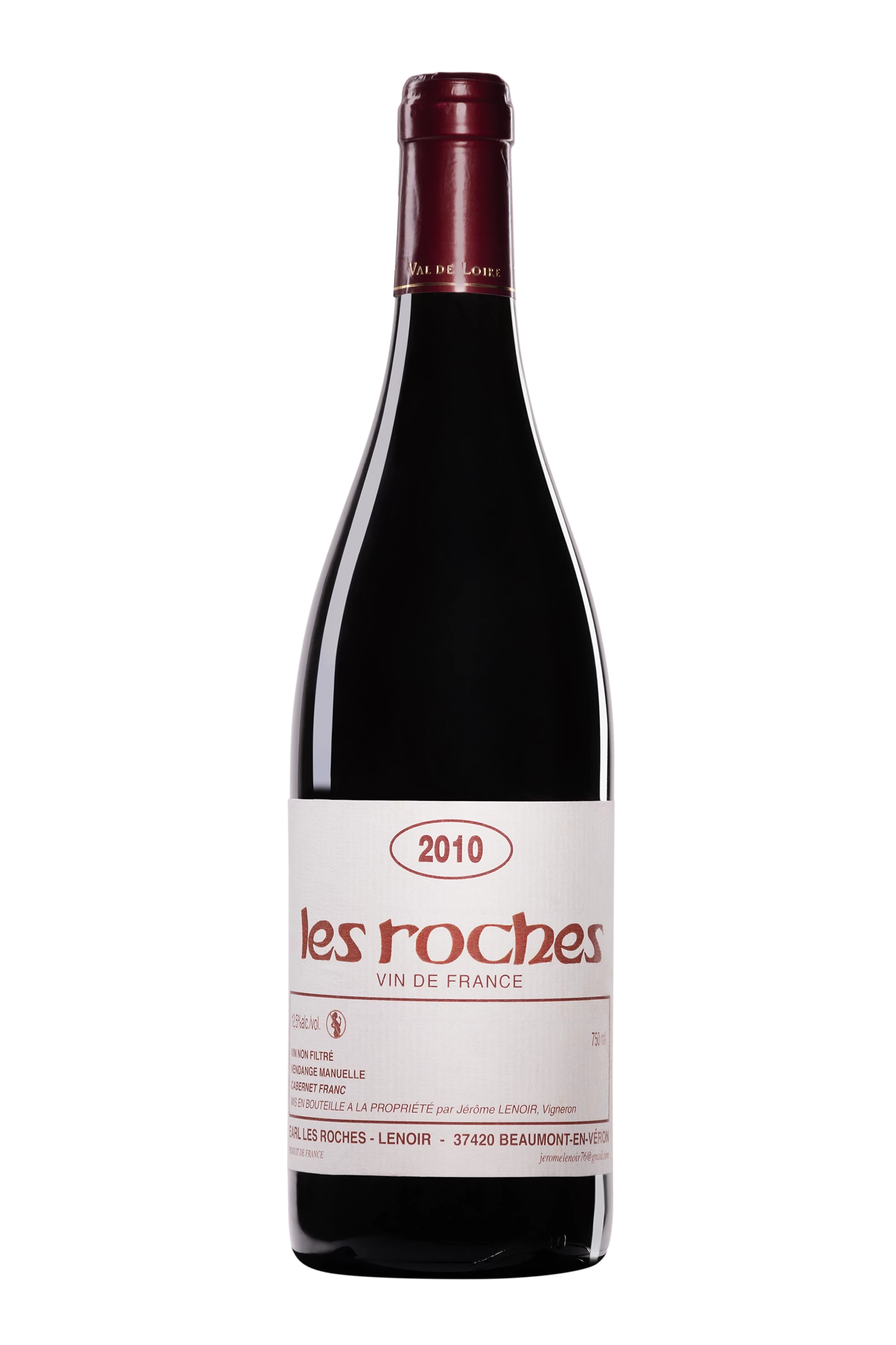 Domaine Jérôme Lenoir - Chinon "Les Roches" Rouge 2010, 75cl