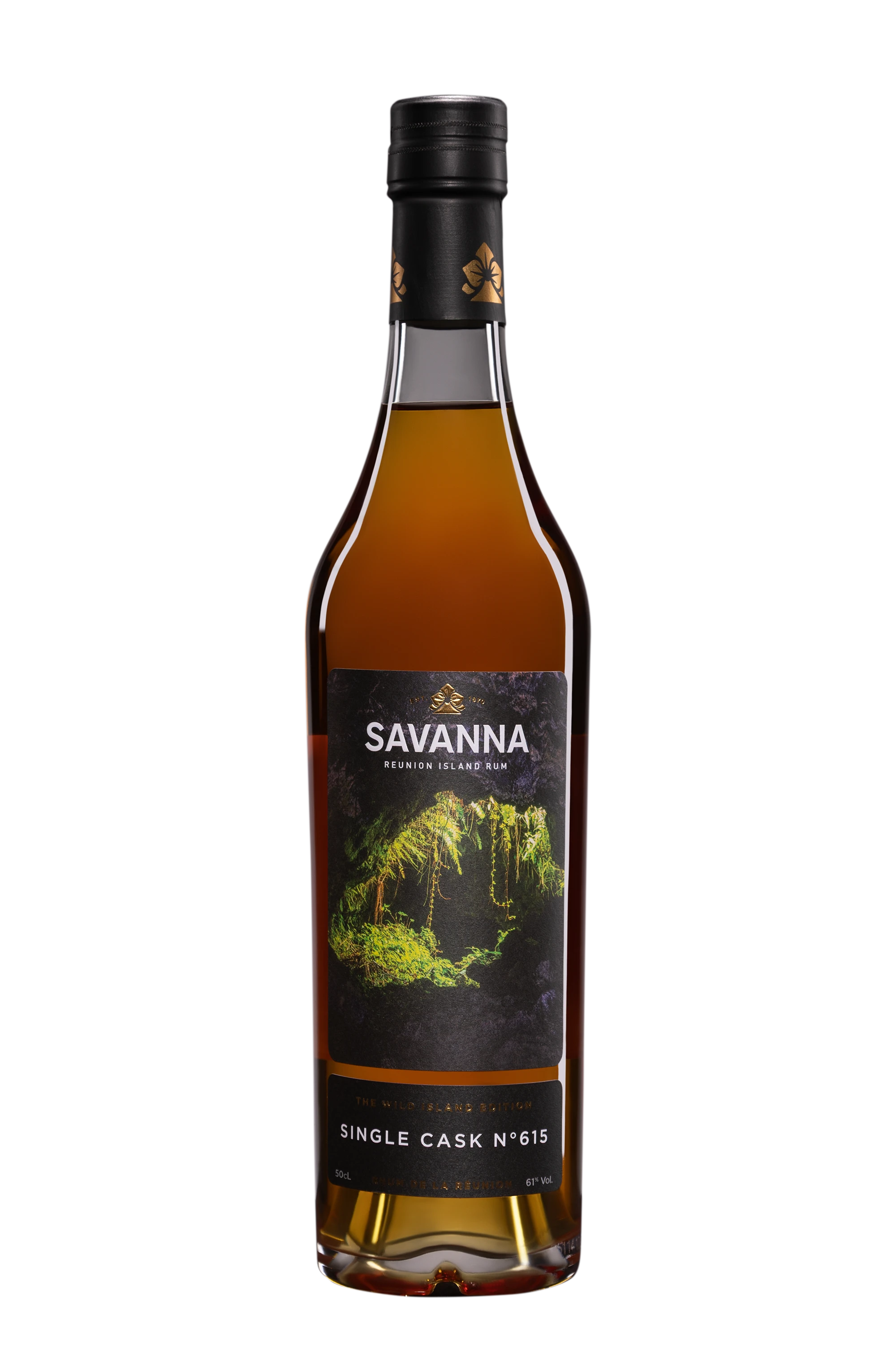 Savanna - Rhum Agricole de la Réuion "7 Ans Single Cask #615 - Grotte Volcan Noire" Brun 2014 61° Giftbox, 50cl