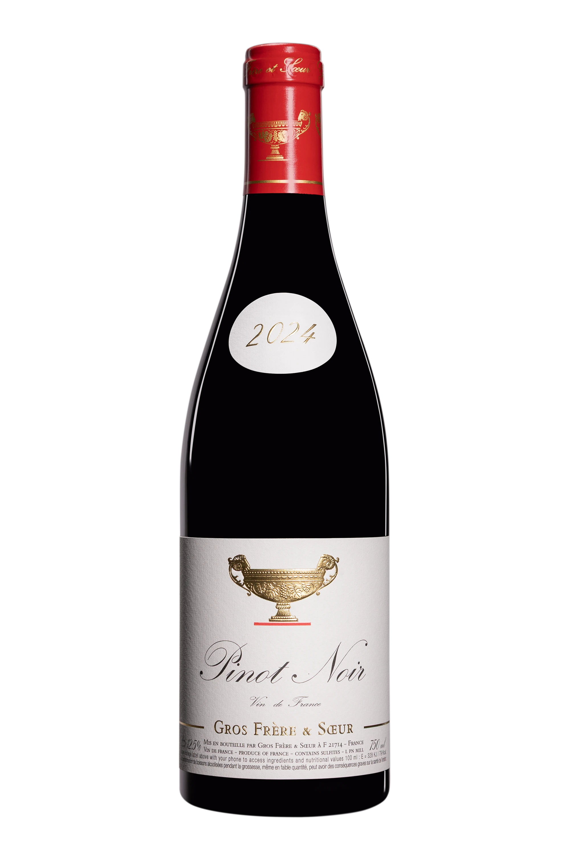Domaine Gros Frère & Soeur - Vin de France "Pinot Noir" Rouge 2024 13.5°, 75cl