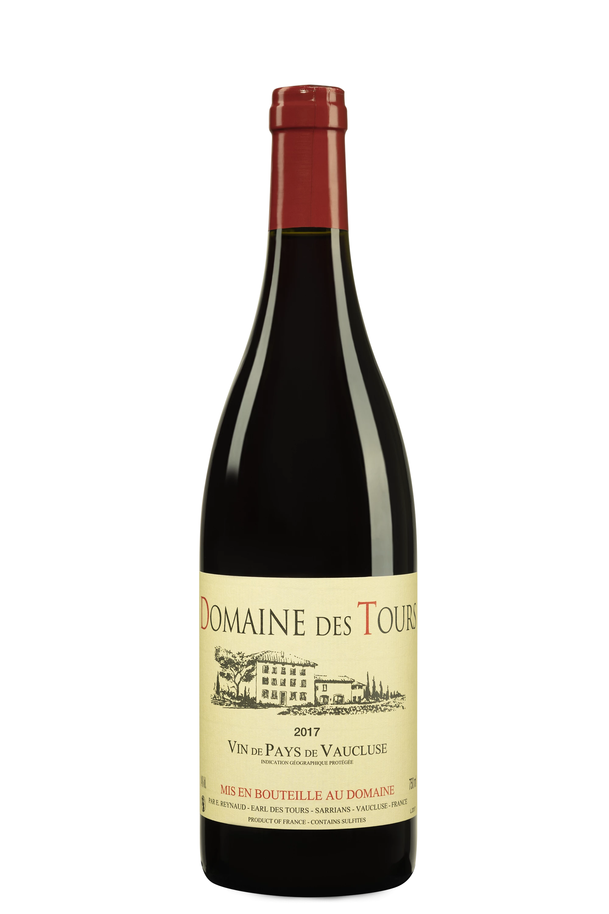 Domaine des Tours - Vin de Pays du Vaucluse Rouge 2017 14°, 75cl