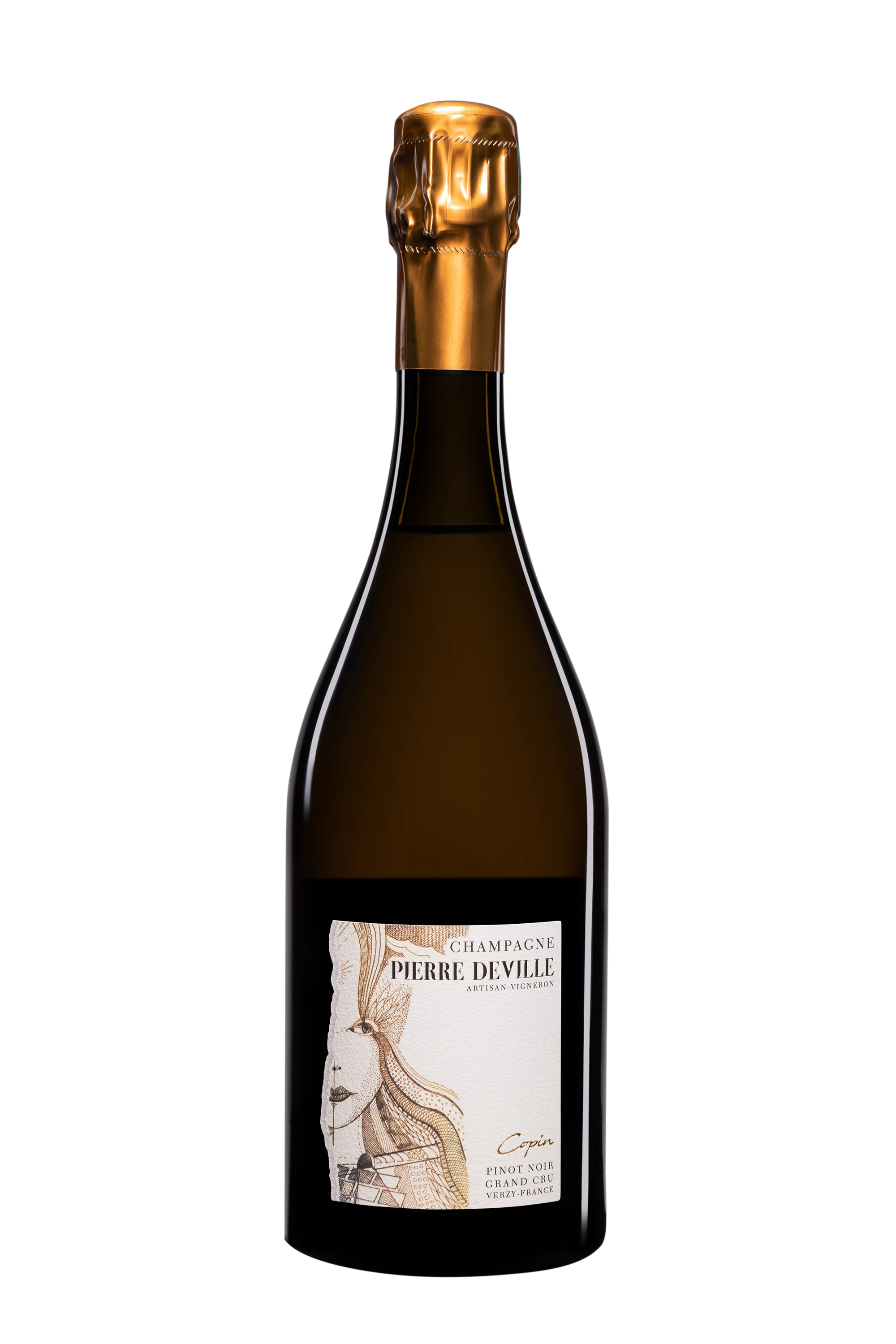 Domaine Pierre Deville - Champagne Extra-Brut Grand Cru Blanc de Noirs "Copin - Pinot Noir" Blanc Vendange 2020 Dégorgement 04 Feb. 2024 12°, 75cl
