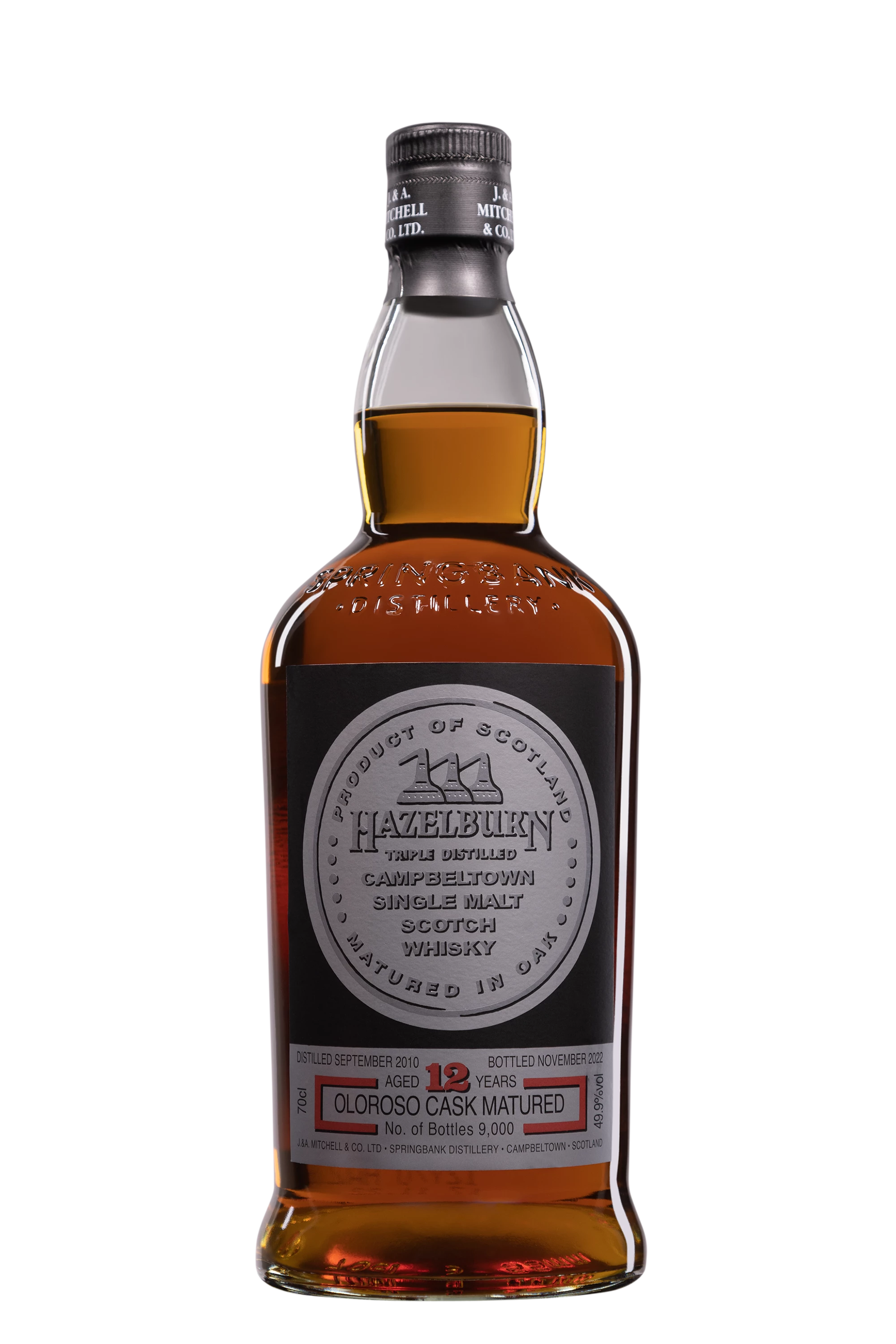 Springbank - Single Malt Scotch Whisky "Hazelburn 12 Ans - Oloroso Cask Matured" 49.9°, 70cl