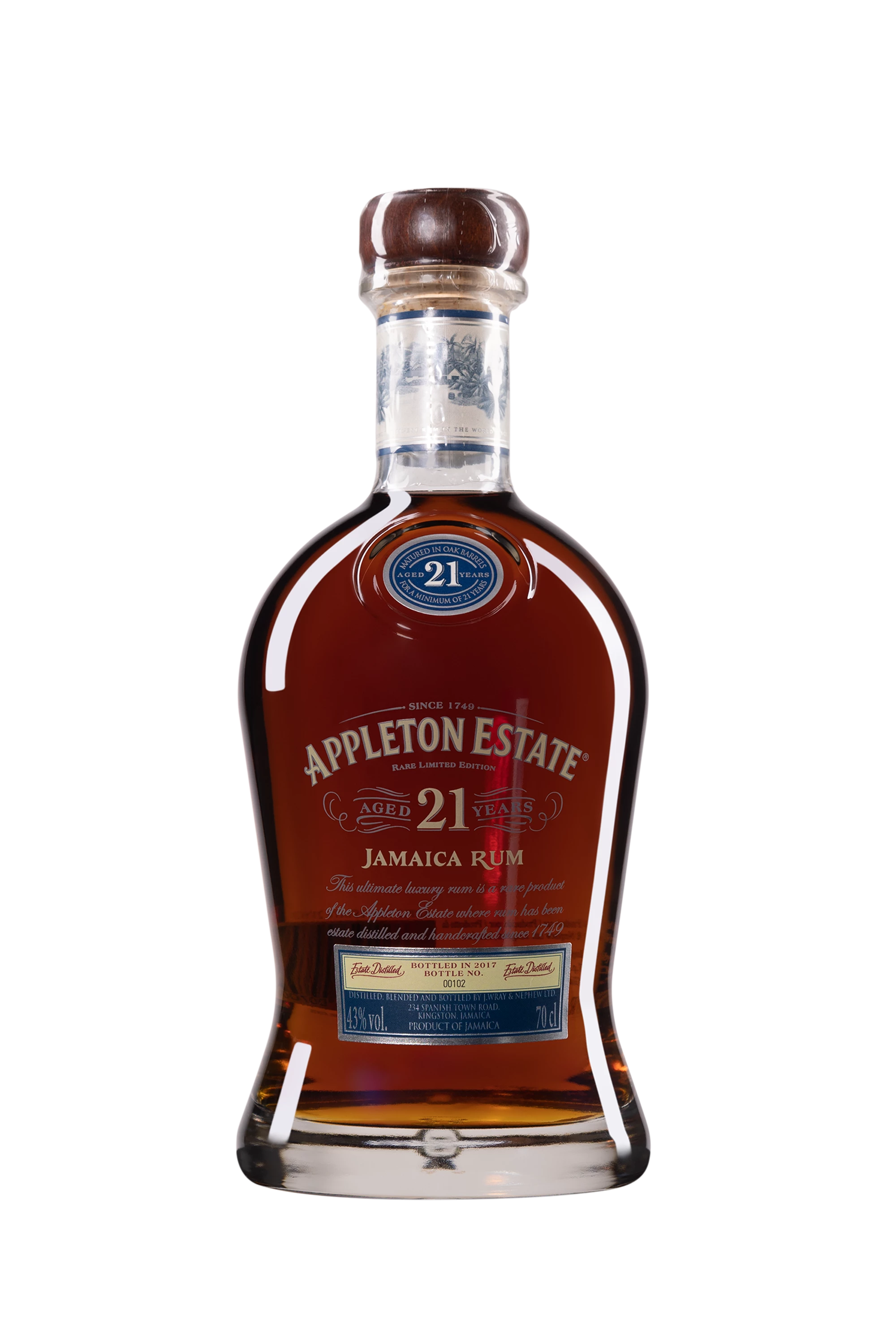 Appleton - Molasses Jamaican Rhum "21 Ans" Brun 43° Giftbox 70cl