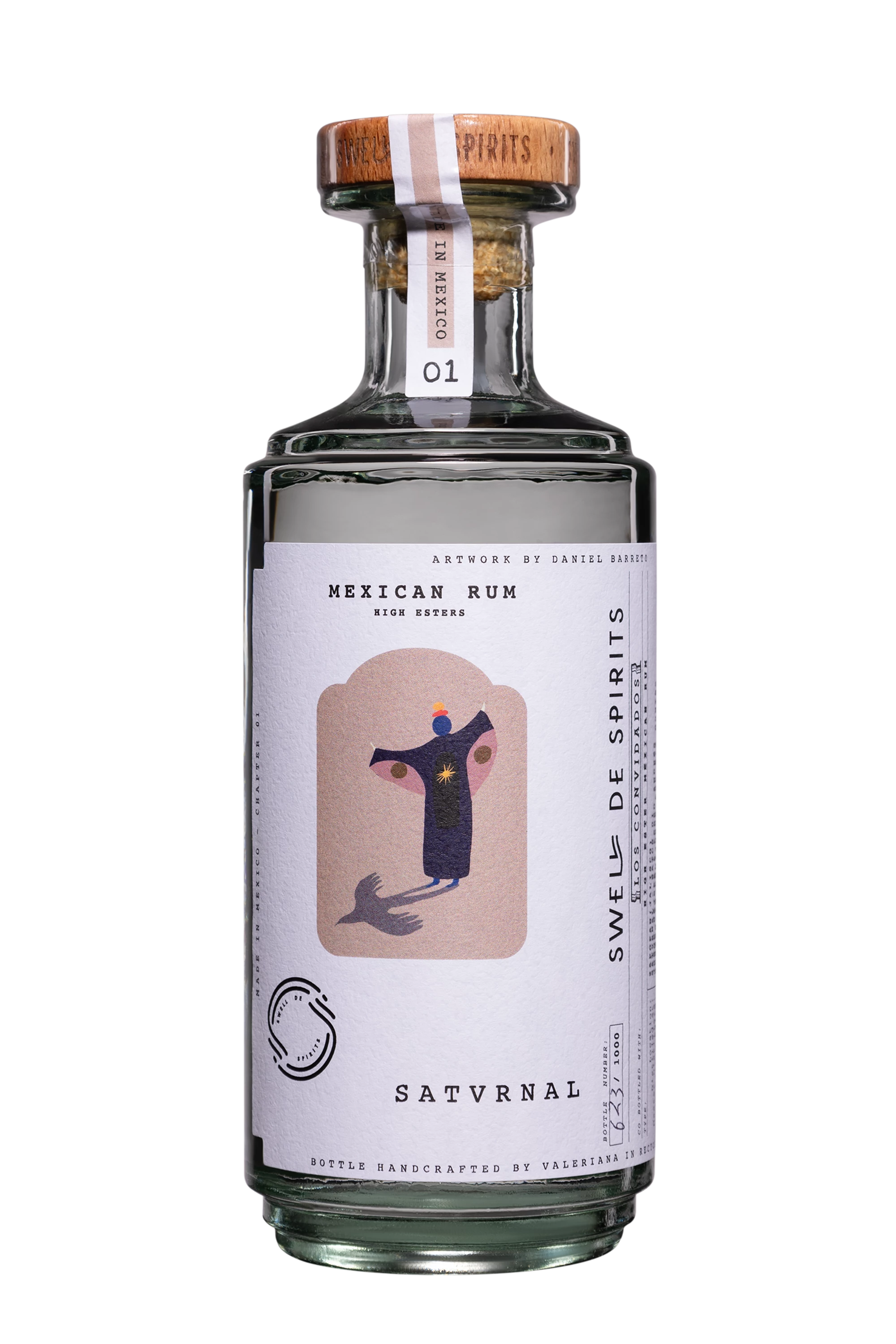Swell de Spirits - Molasses Mexican Rhum "Satvrnal - Los Convidados - Batch 1" Blanc 2023 64°, 50cl