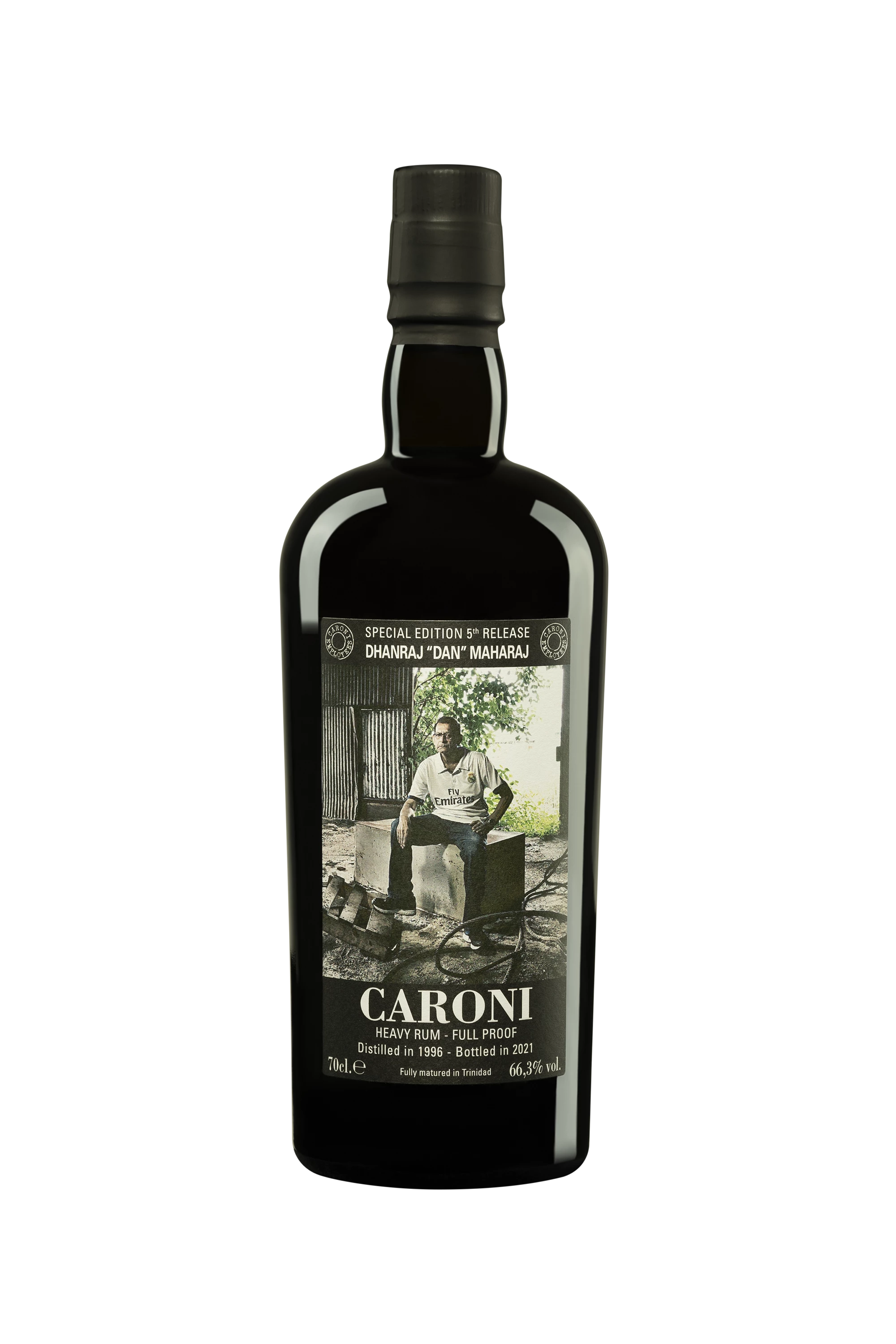 Vélier - Molasses Trinidadian Rhum "25 Ans Caroni - Dhanraj Dan Maharaj Employees 5th Release - Release 2021" Brun 1996 66.30° Giftbox, 70cl