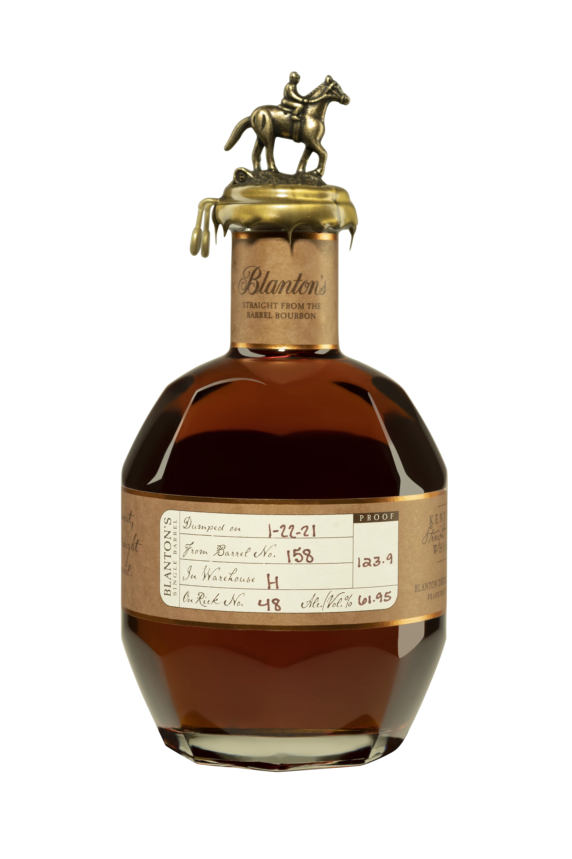 Buffalo Trace - Kentucky Bourbon "Blanton's - Straight from the Barrel" Brun 61.95° Giftbox, 70cl