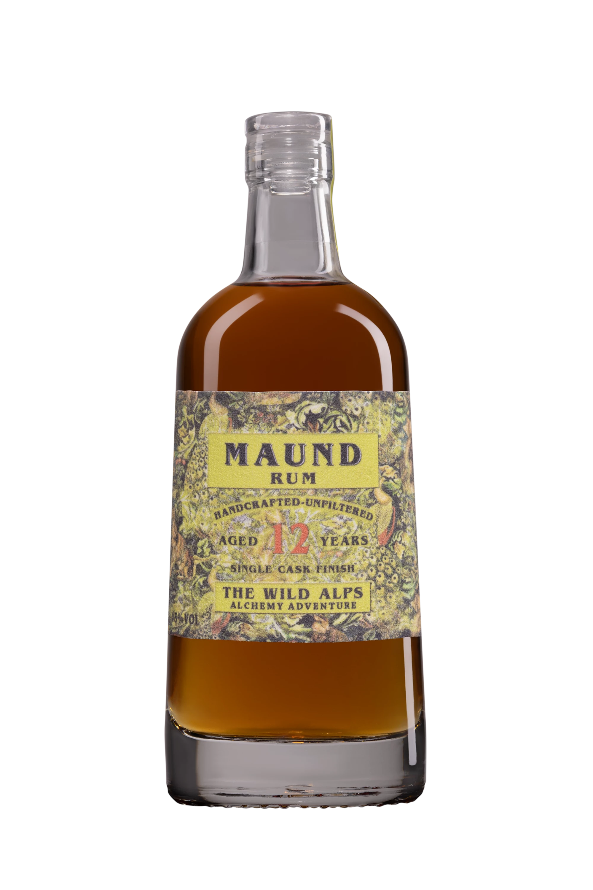 The Wild Alps - Molasses Jamaican Rhum "12 ans Maund" Brun 45°, 50cl