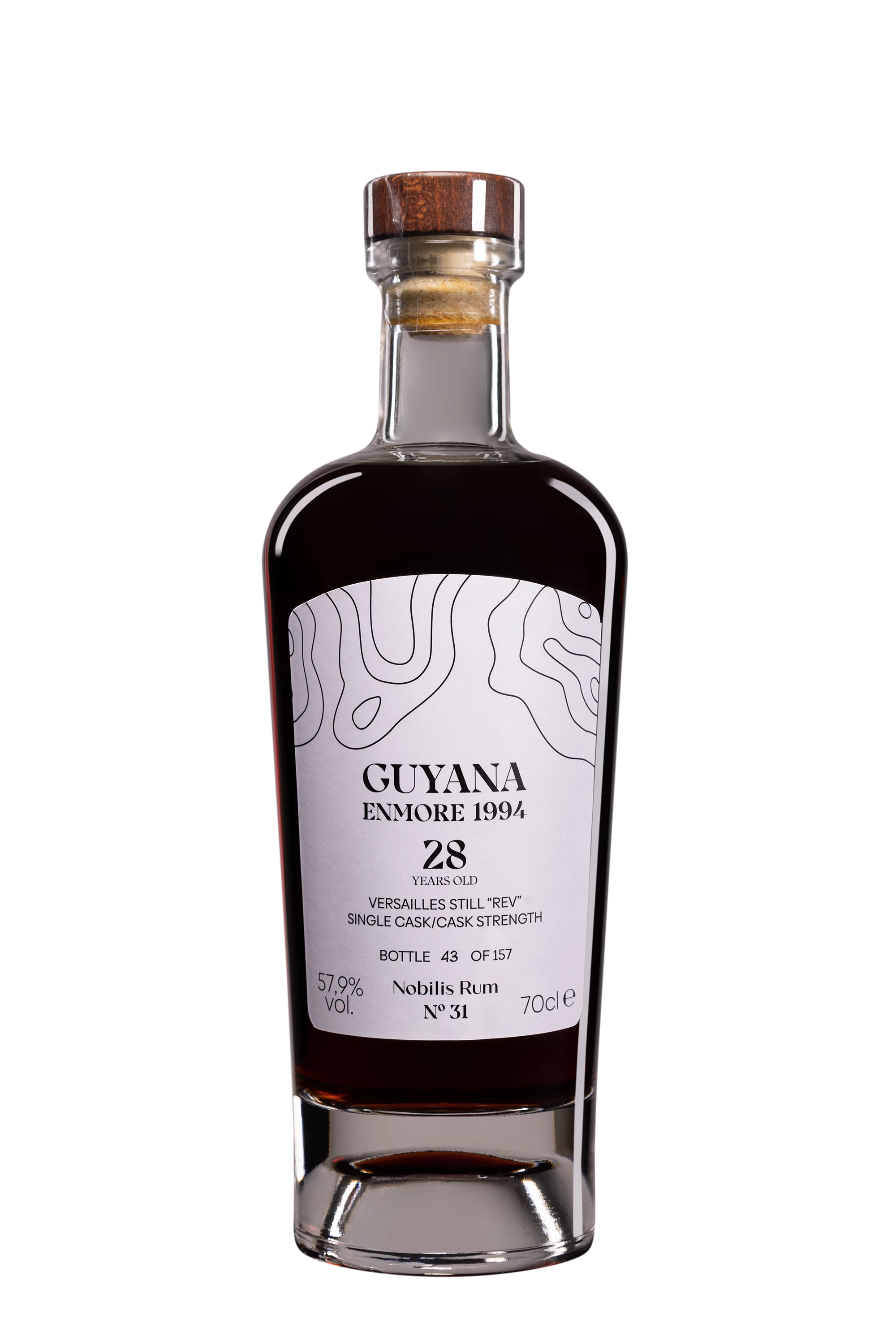 Nobilis Rum - Molasses British Guyana Rhum "28 Ans Diamond - Single Cask - Versailles Still REV - N°31" Brun 1994 57.9° Giftbox, 70cl