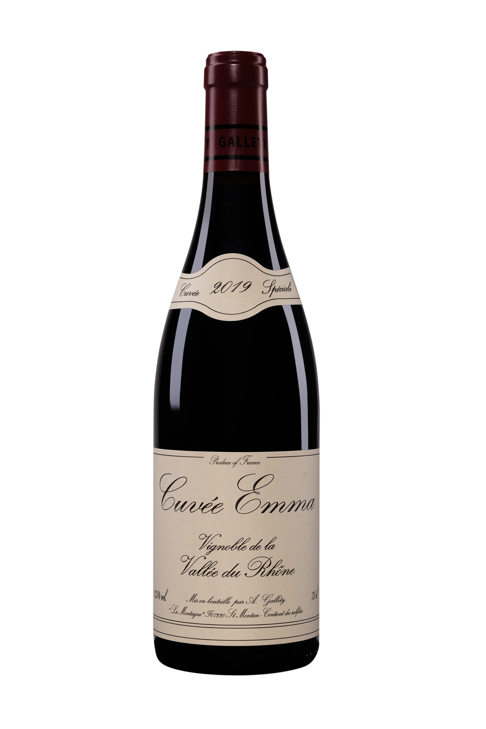 Domaine Gallety - Côtes du Vivarais "Cuvée Emma" Rouge 2019, 75cl