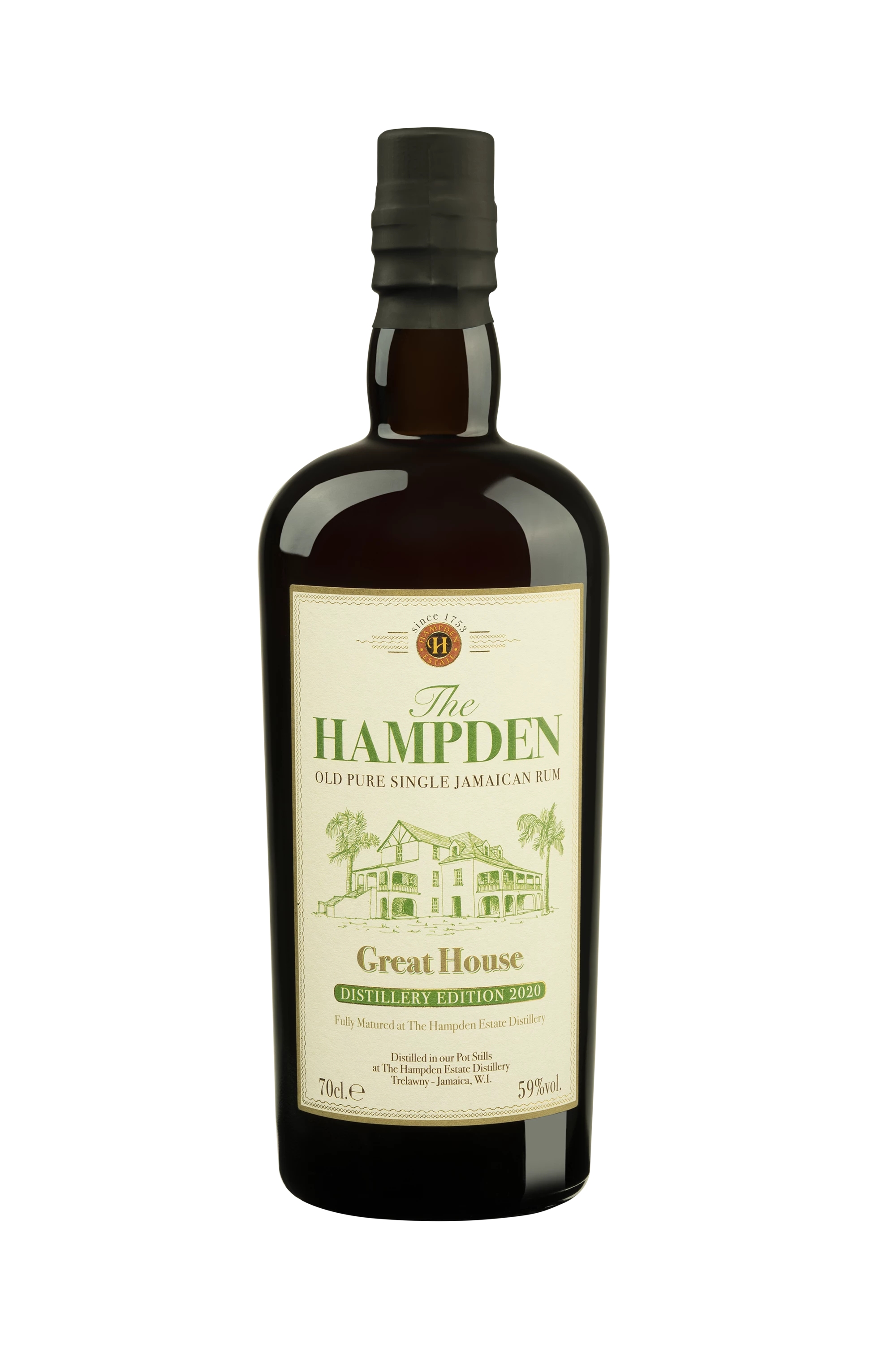 Hampden - Molasses Jamaican Rhum "Great House - Release 2020" Brun 59° Giftbox, 70cl