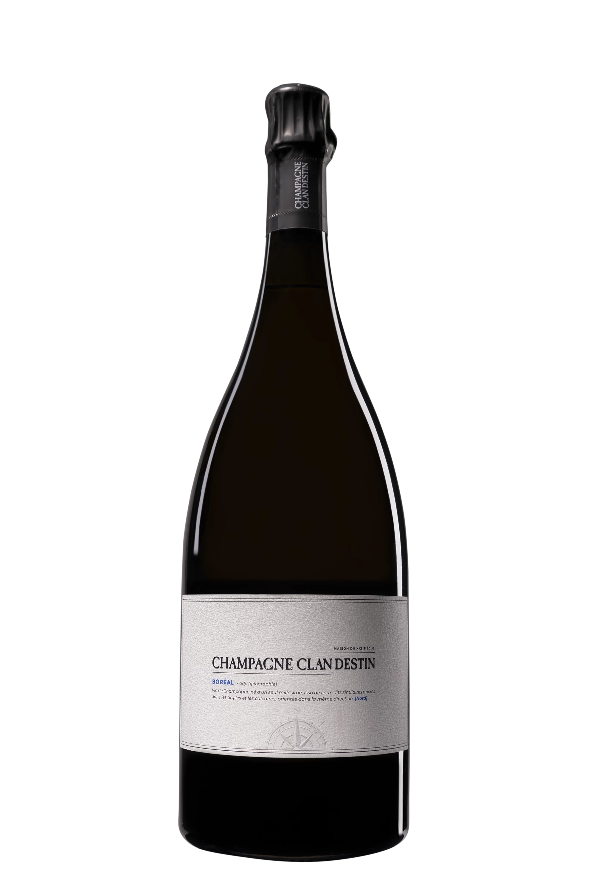 Maison Clandestin - Champagne Brut Nature Blanc de Noirs Millésimé "Les Semblables - Boréal" Blanc 2019 12°, 150cl