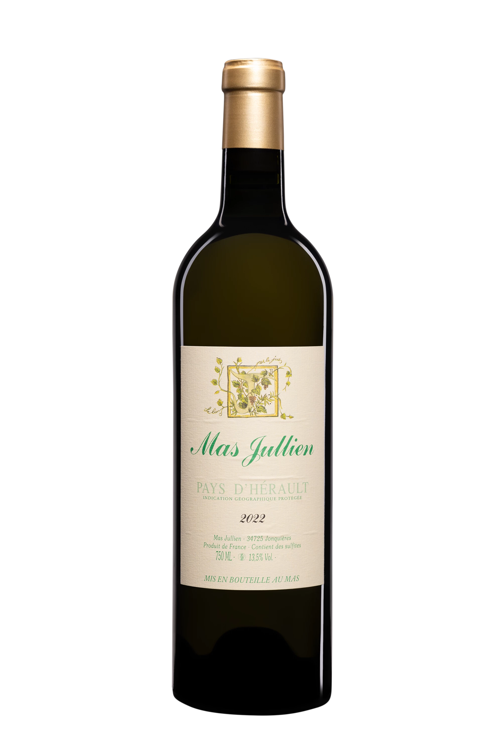 Mas Jullien - Pays d'Hérault Blanc 2022, 75cl
