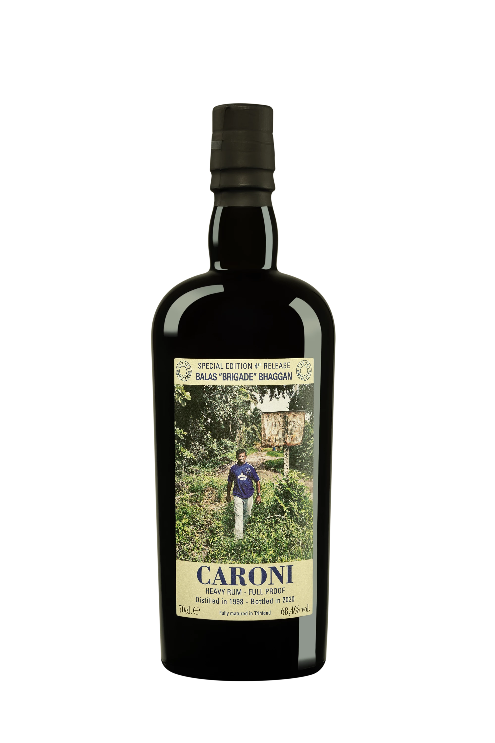 Vélier - Molasses Trinidadian Rhum "22 Ans Caroni - Balas Bhaggan Employees 4th Release - Release 2020" 1998 68.4° Giftbox, 70cl