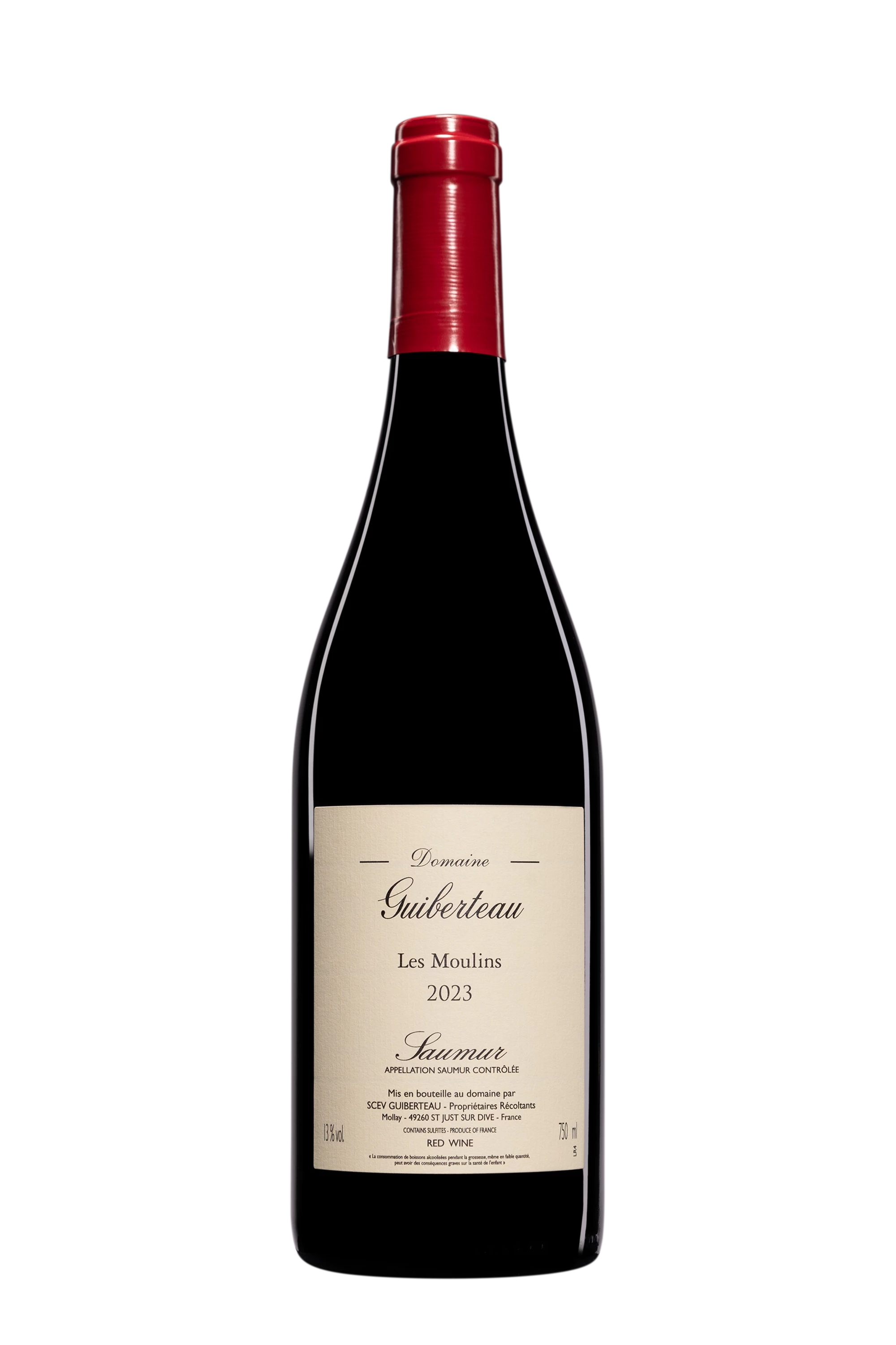 Domaine Guiberteau - Saumur "Les Moulins" Rouge 2023, 75cl