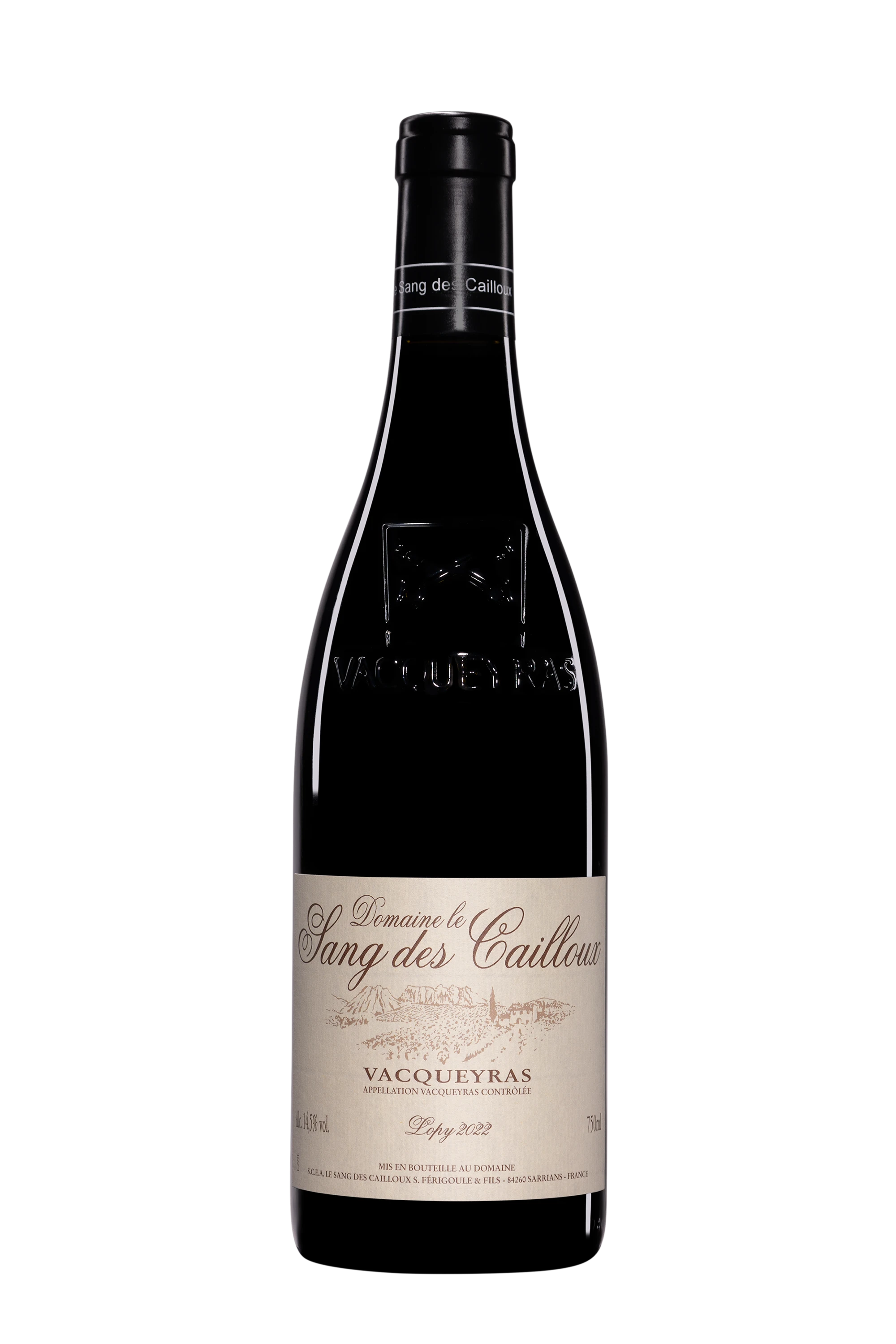 Domaine Le Sang des Cailloux - Vacqueyras "Lopy" Rouge 2022 14.5°, 75cl