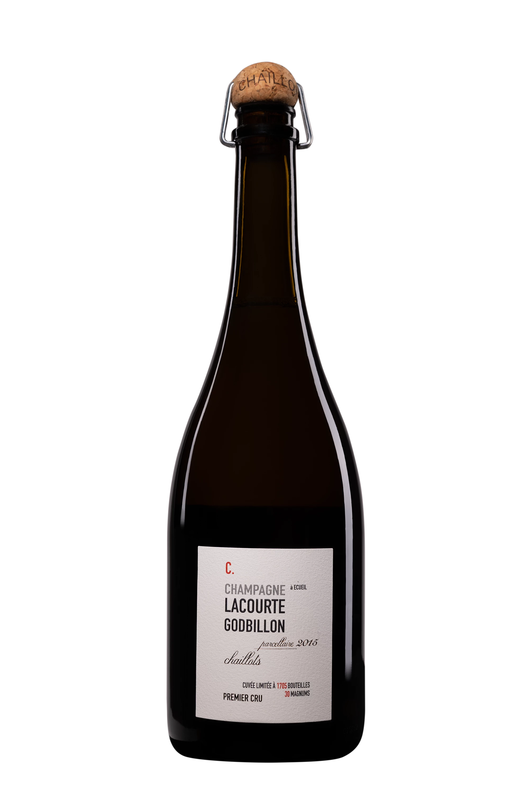 Domaine Lacourte-Godbillon - Champagne Extra-Brut 1er Cru Blanc de Noirs Millésimé "Chaillots" Blanc 2015 12°, 75cl