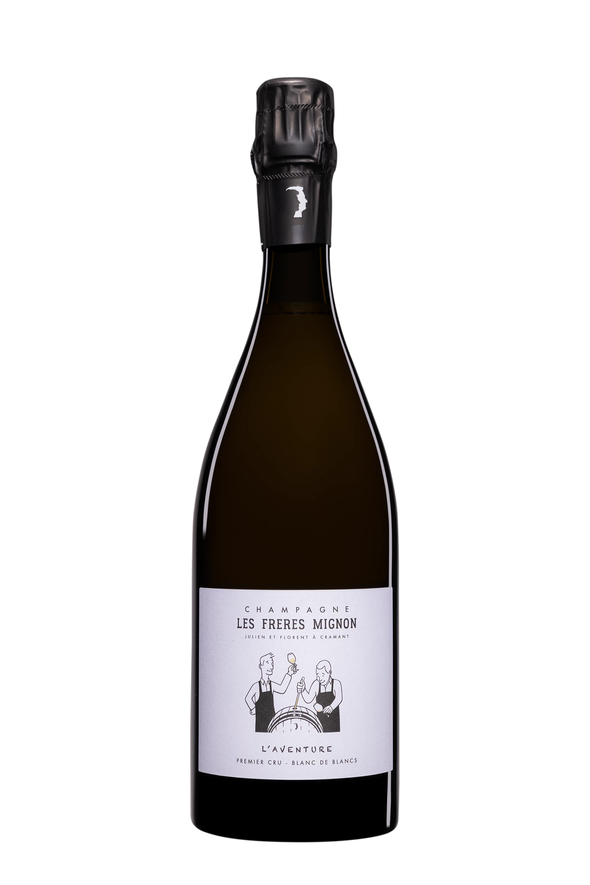 Domaine Les Frères Mignon - Champagne Extra-Brut 1er Cru Blanc de Blancs "L'Aventure" Blanc NV Dégorgement 20 Oct. 2023 12.5°, 75cl