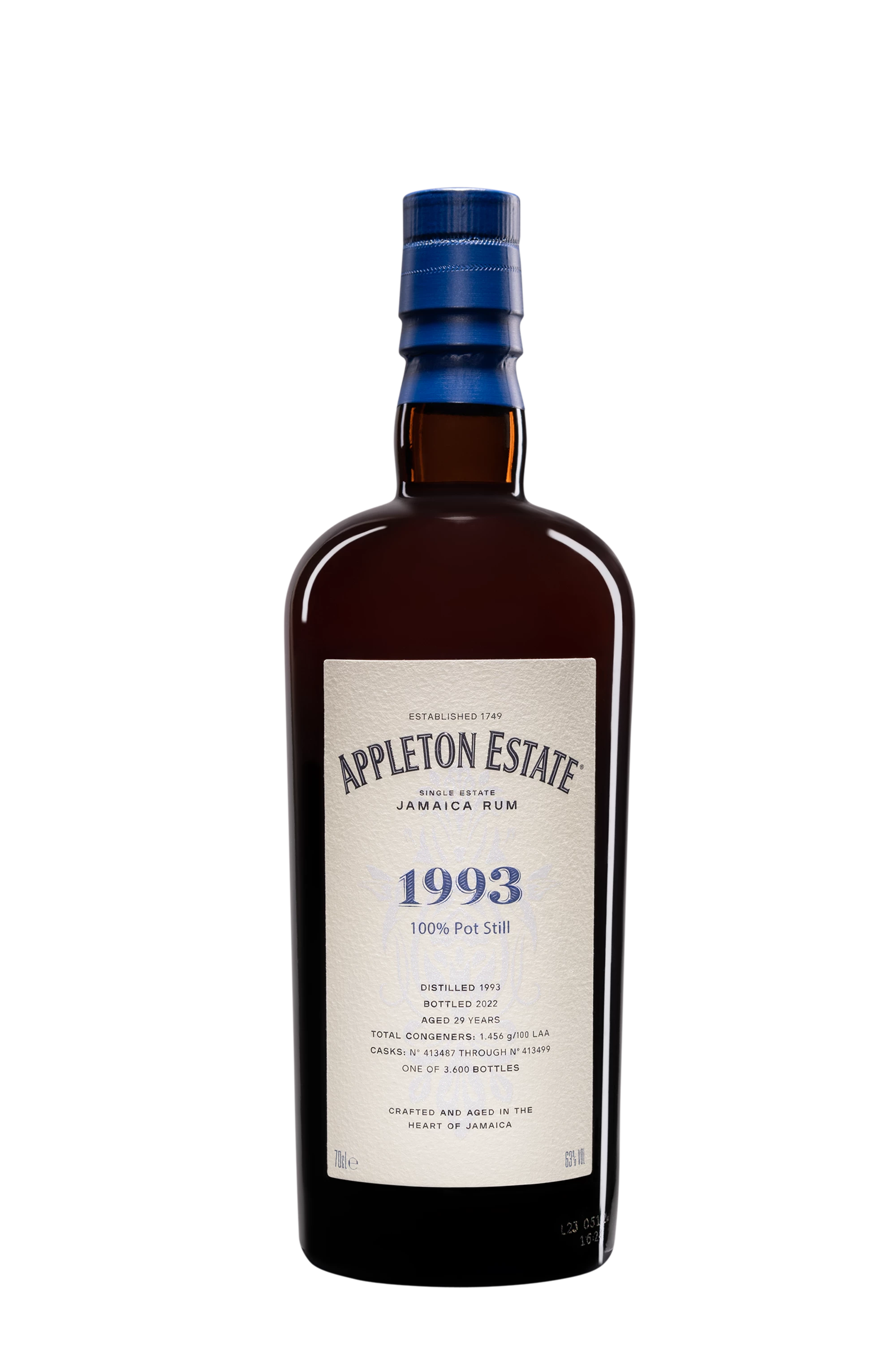 Appleton - Molasses Jamaican Rhum "29 Ans - Vélier Hearts Collection" Brun 1993 63° Giftbox, 70cl