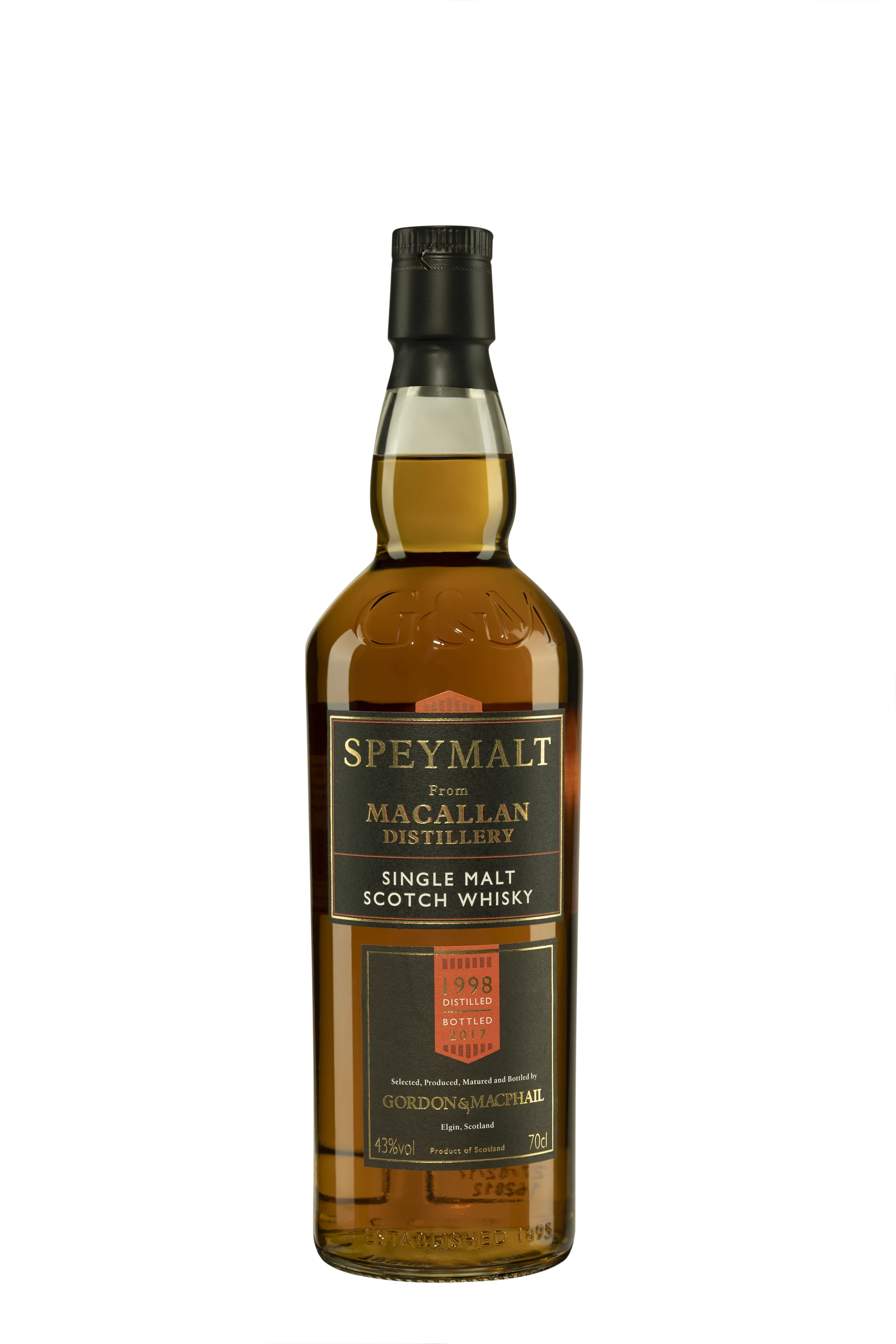 Gordon & Macphail - Single Malt Scotch Whisky "Macallan - 19 Ans Speymalt" 1998 43° Giftbox, 70cl