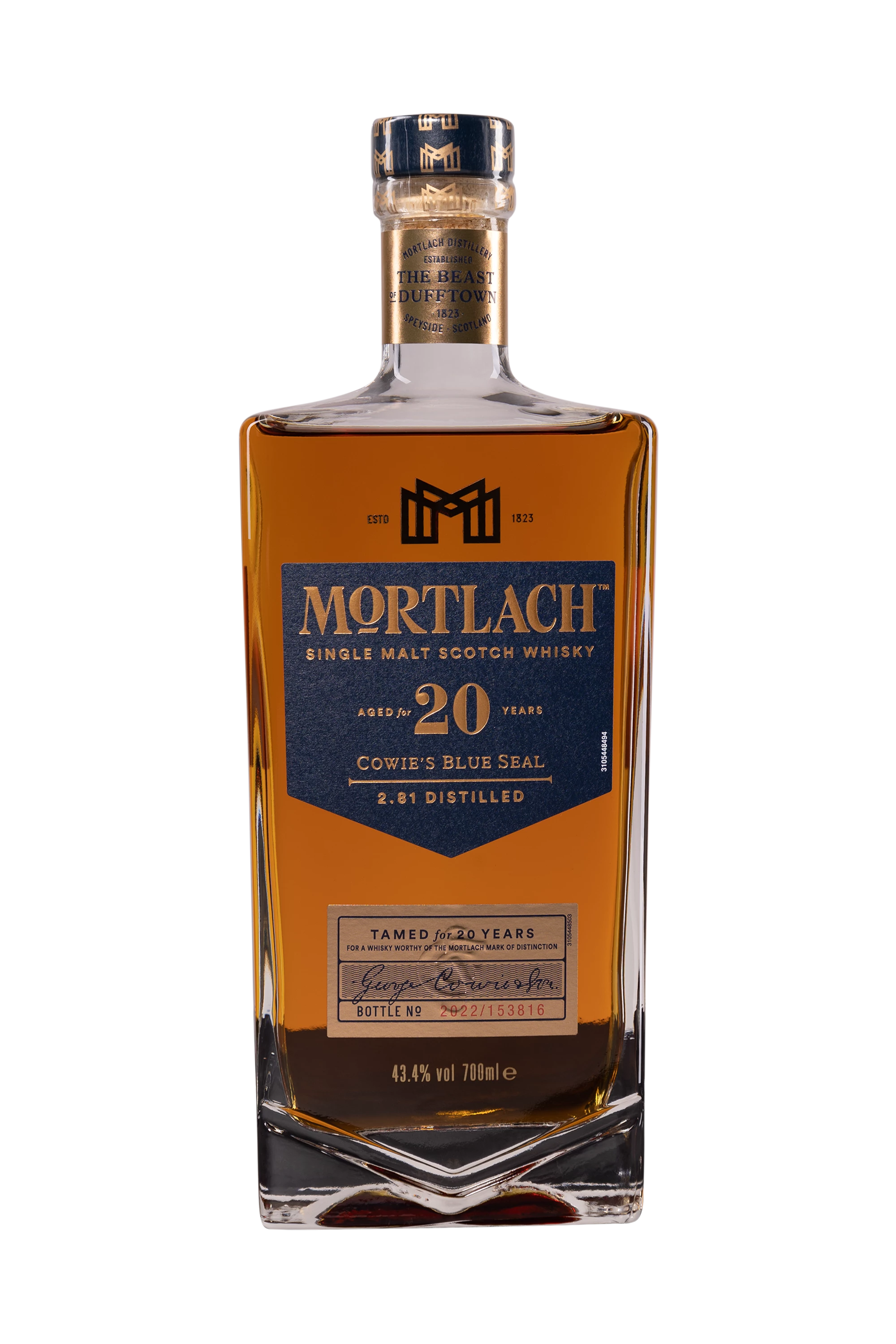 Mortlach - Single Malt Scotch Whisky "20 Ans - Cowie's Blue Seal" 43.4° Giftbox, 70cl
