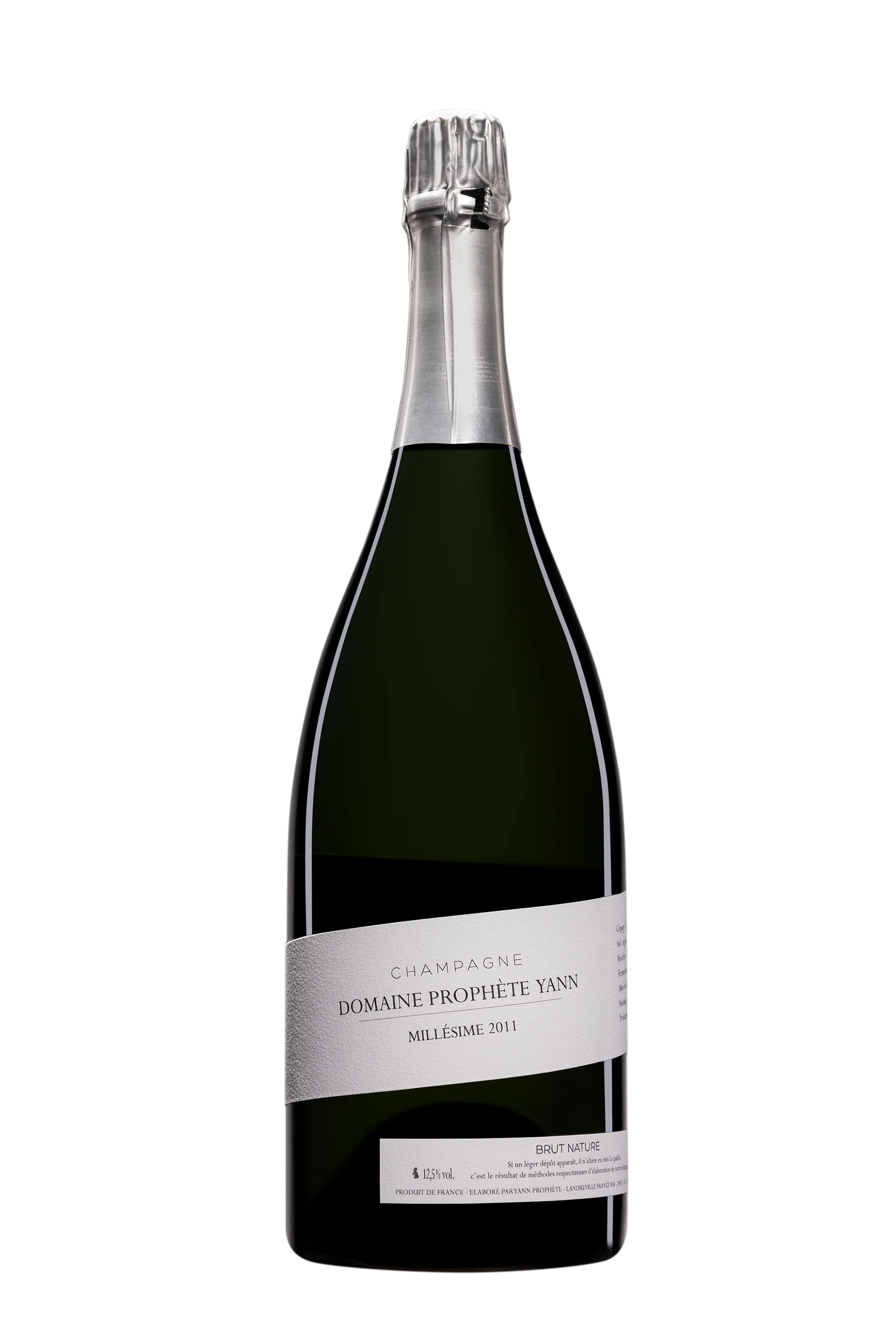 Domaine Yann Prophète - Champagne Brut Nature Blanc de Blancs Millésimé Blanc 2011 12.5°, 150cl