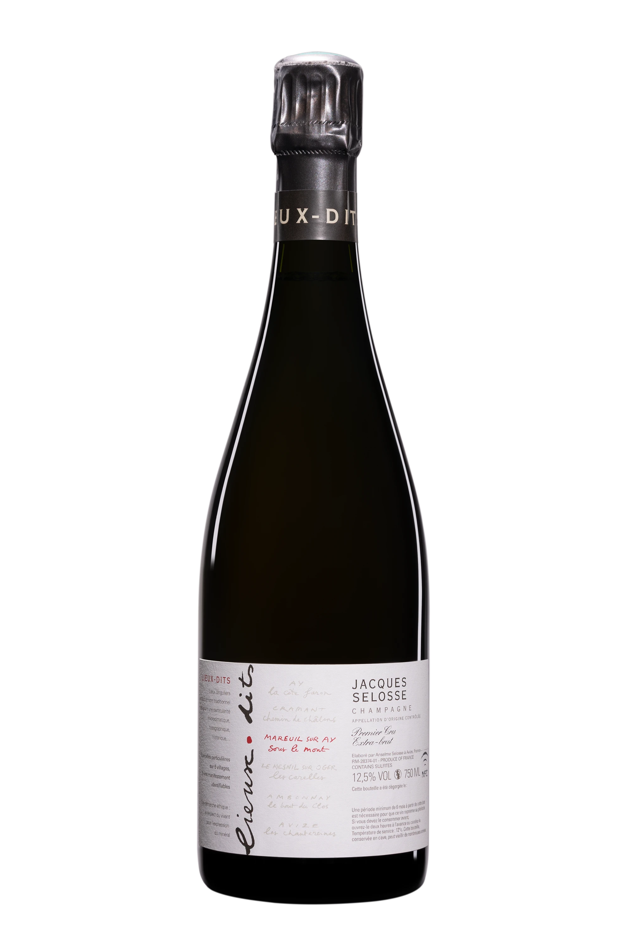 Domaine Jacques Selosse - Champagne Extra-Brut 1er Cru Blanc de Noirs "Lieu Dits - Sous le Mont" Blanc NV Dégorgement 24 Feb. 2025 12.5°, 75cl