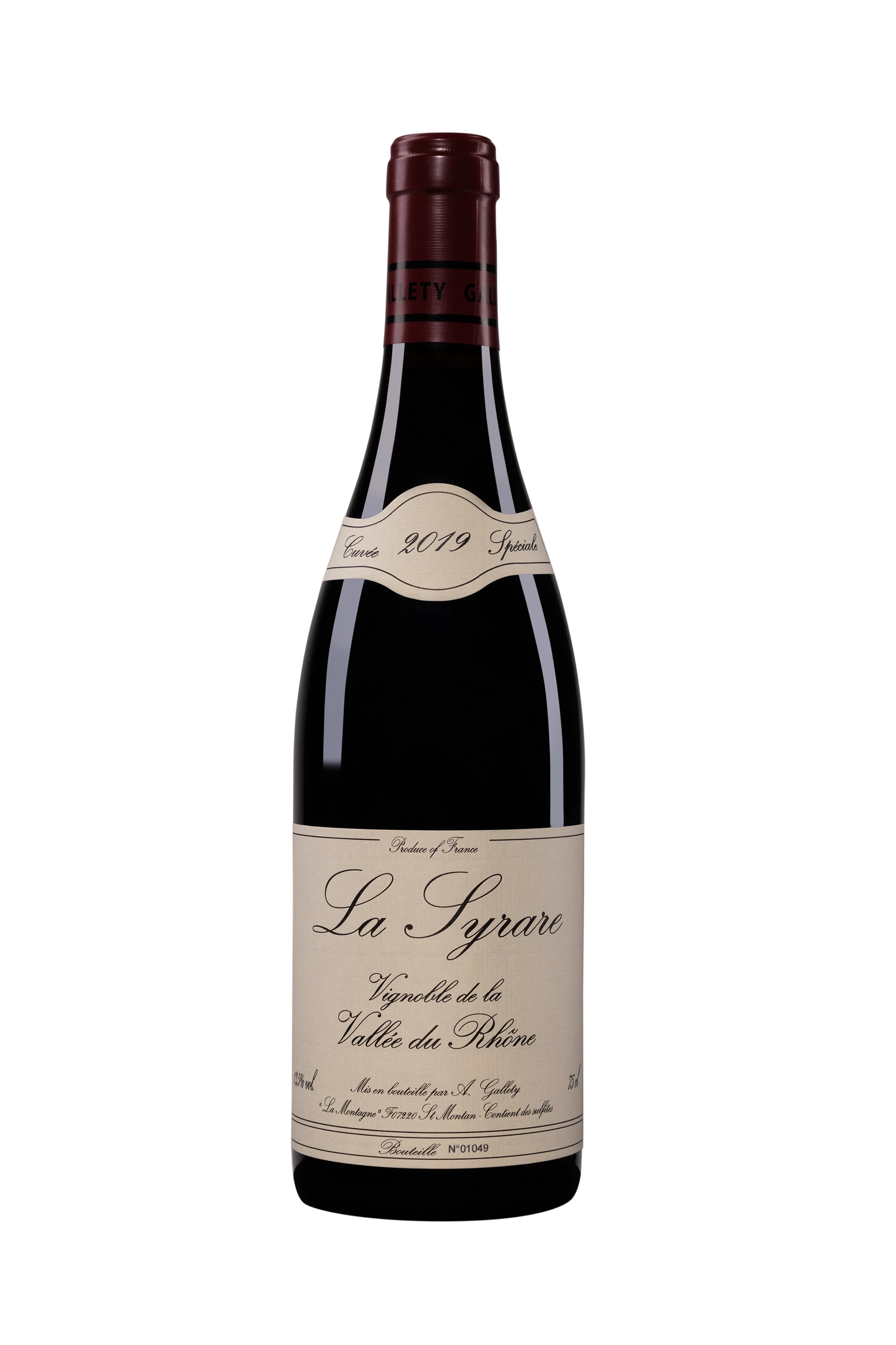 Domaine Gallety - Côtes du Vivarais "La Syrare" Rouge 2019, 75cl